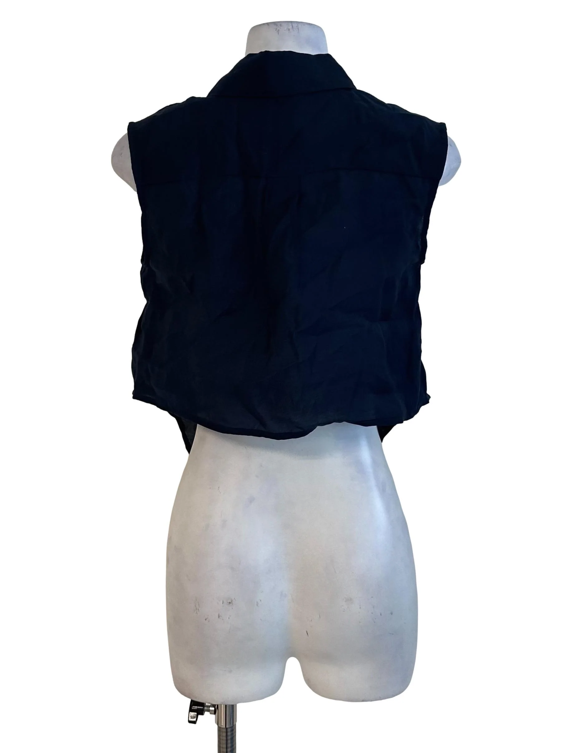 Dark Blue Collar Button Top - Image 2