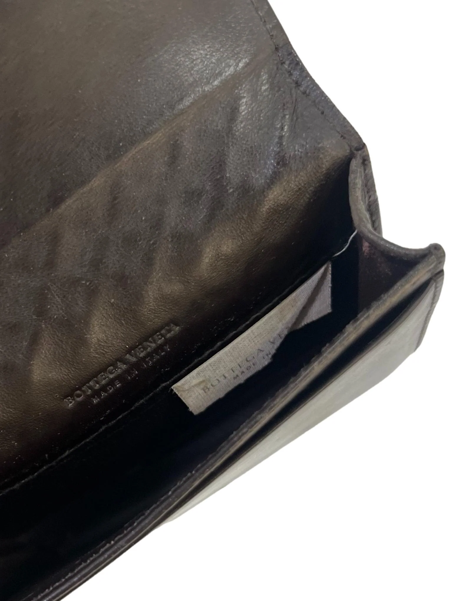 Dark Brown Intrecciato Cardholder - Image 4