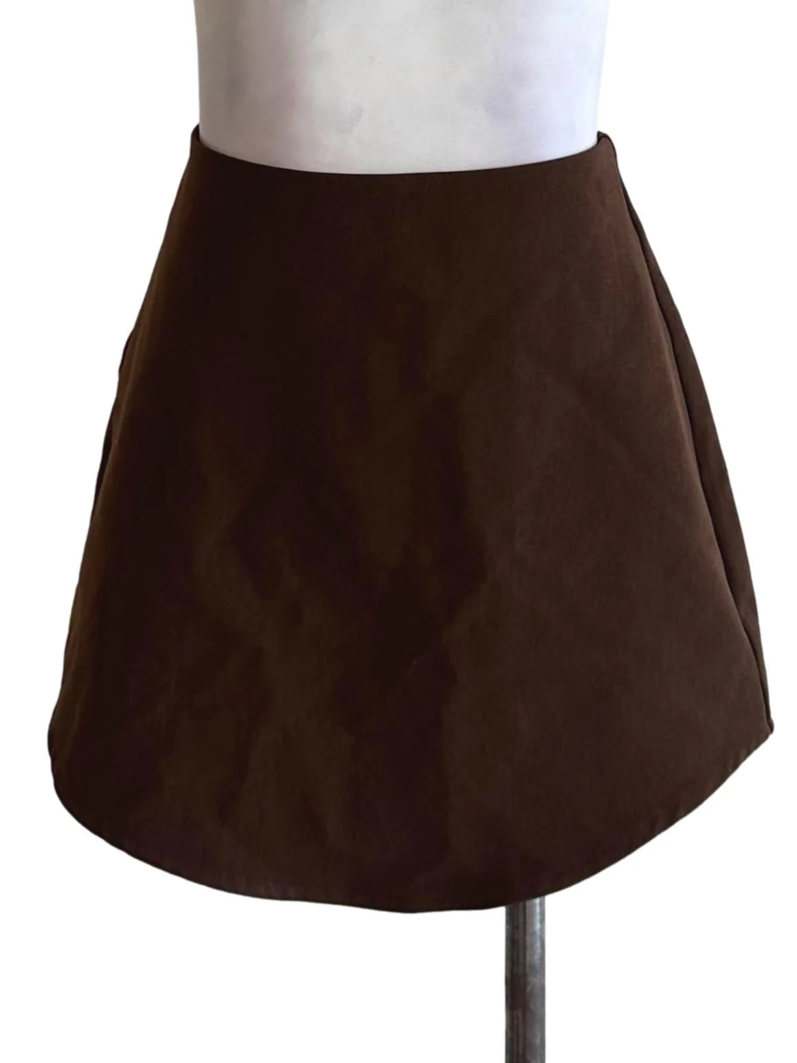 Dark Brown Mini Skirt YHF