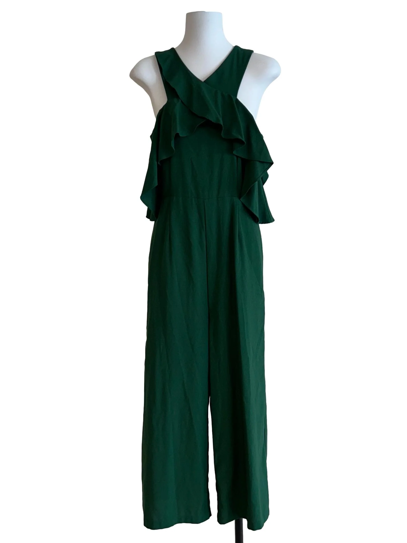 Dark Green Halter Jumpsuit