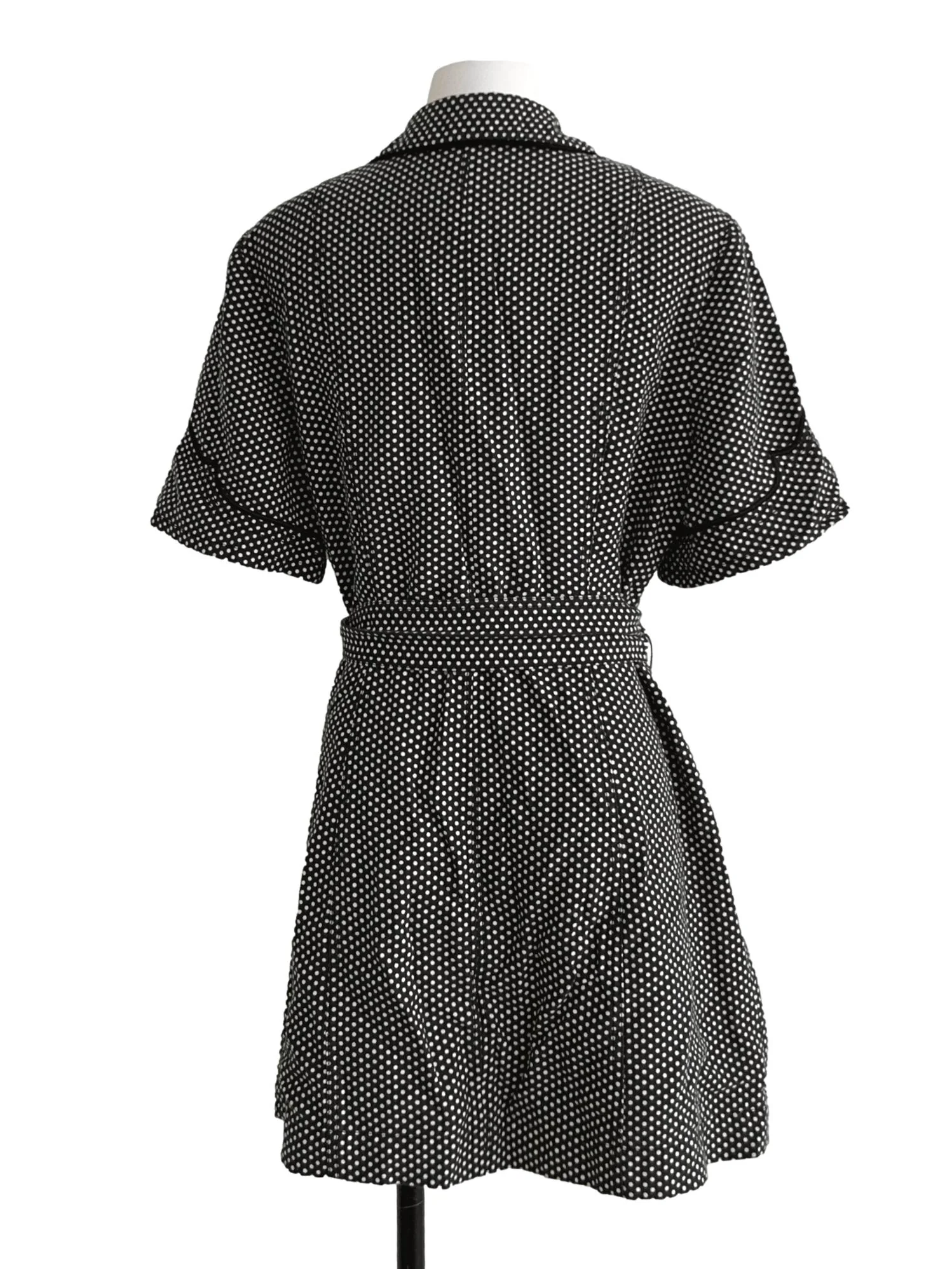 Dark Green Polka Dot Dress - Image 2