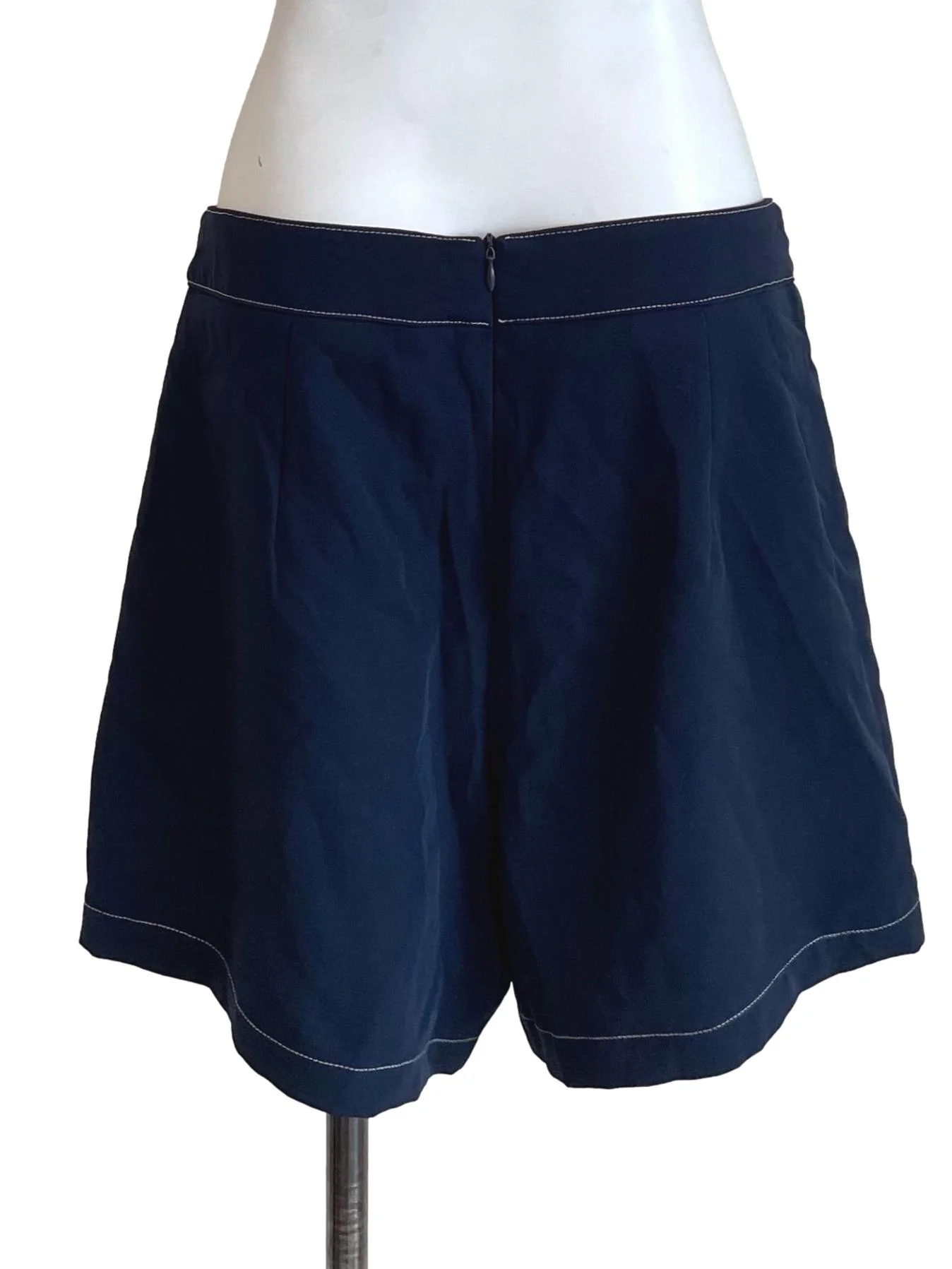 Dark Navy Patch Pocket Shorts - Image 2