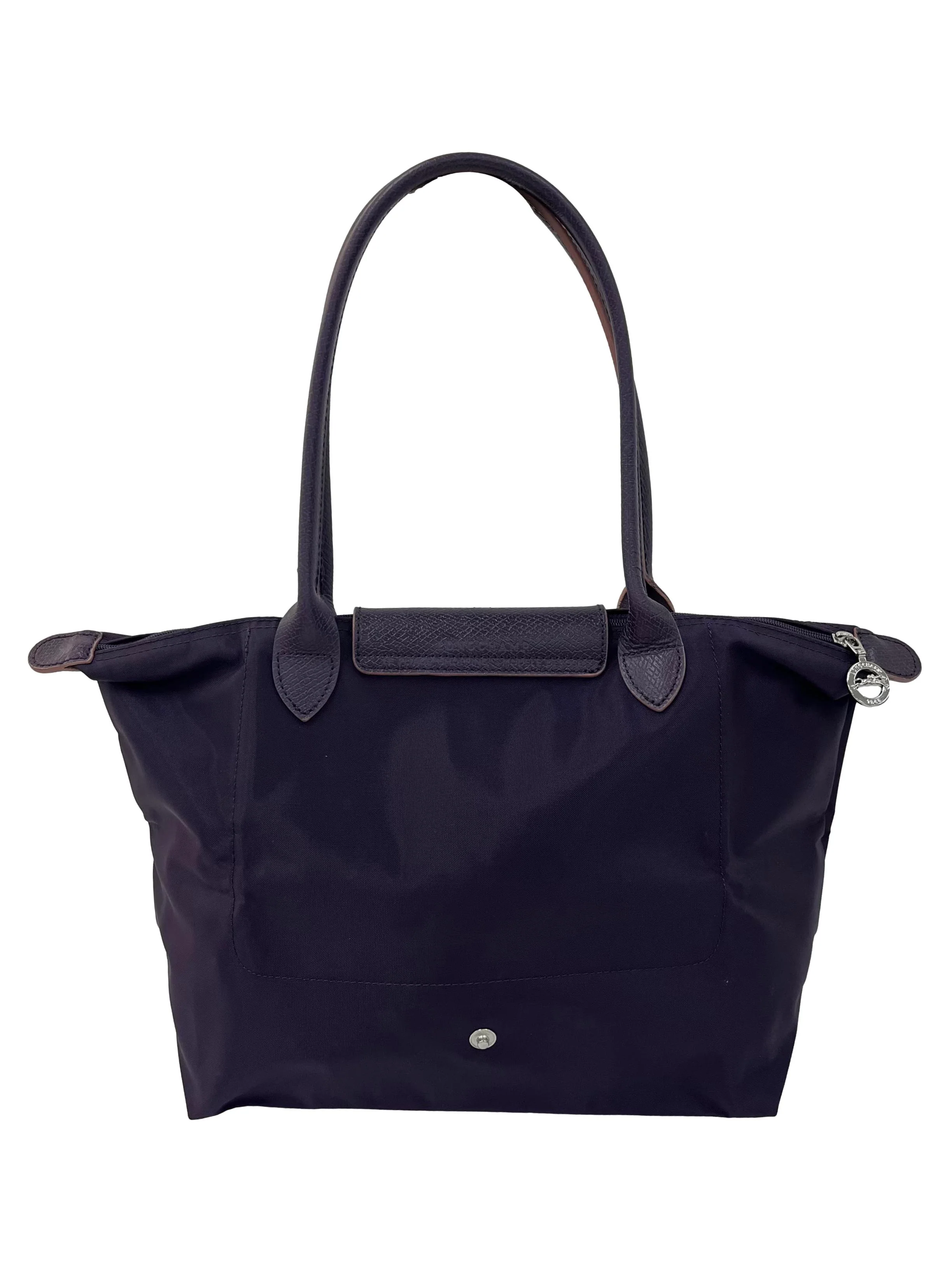 Dark Purple Le Pliage Club Tote Bag - Image 4