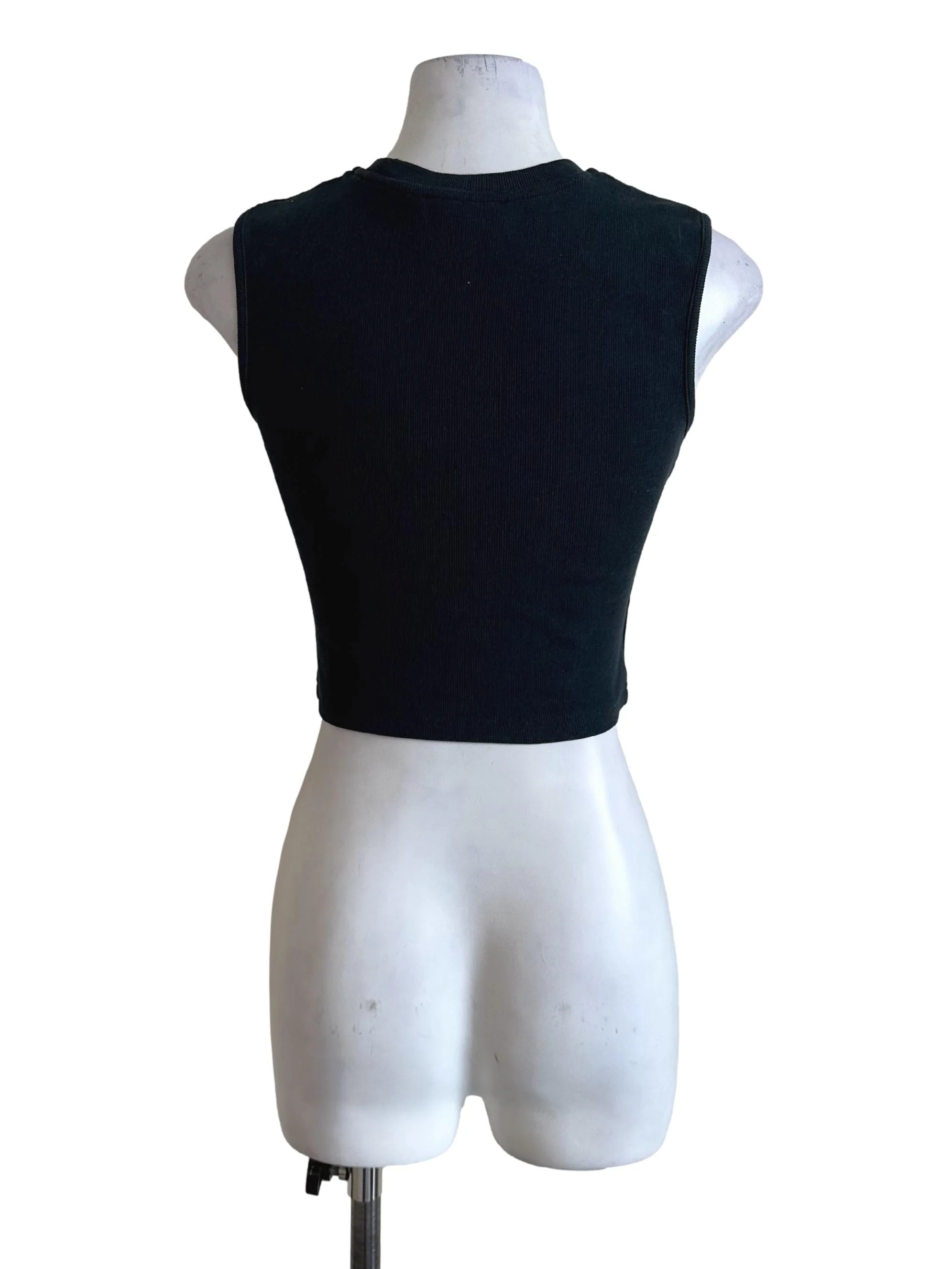 Dark Teal Green Knit Embroidery Top TTR - Image 2