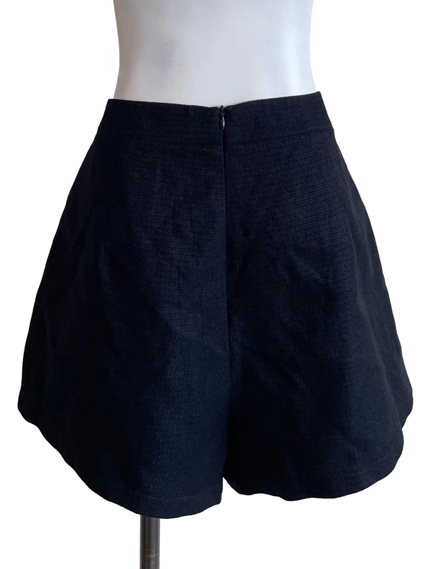 Deep Navy Tweed Formal Shorts - Image 2