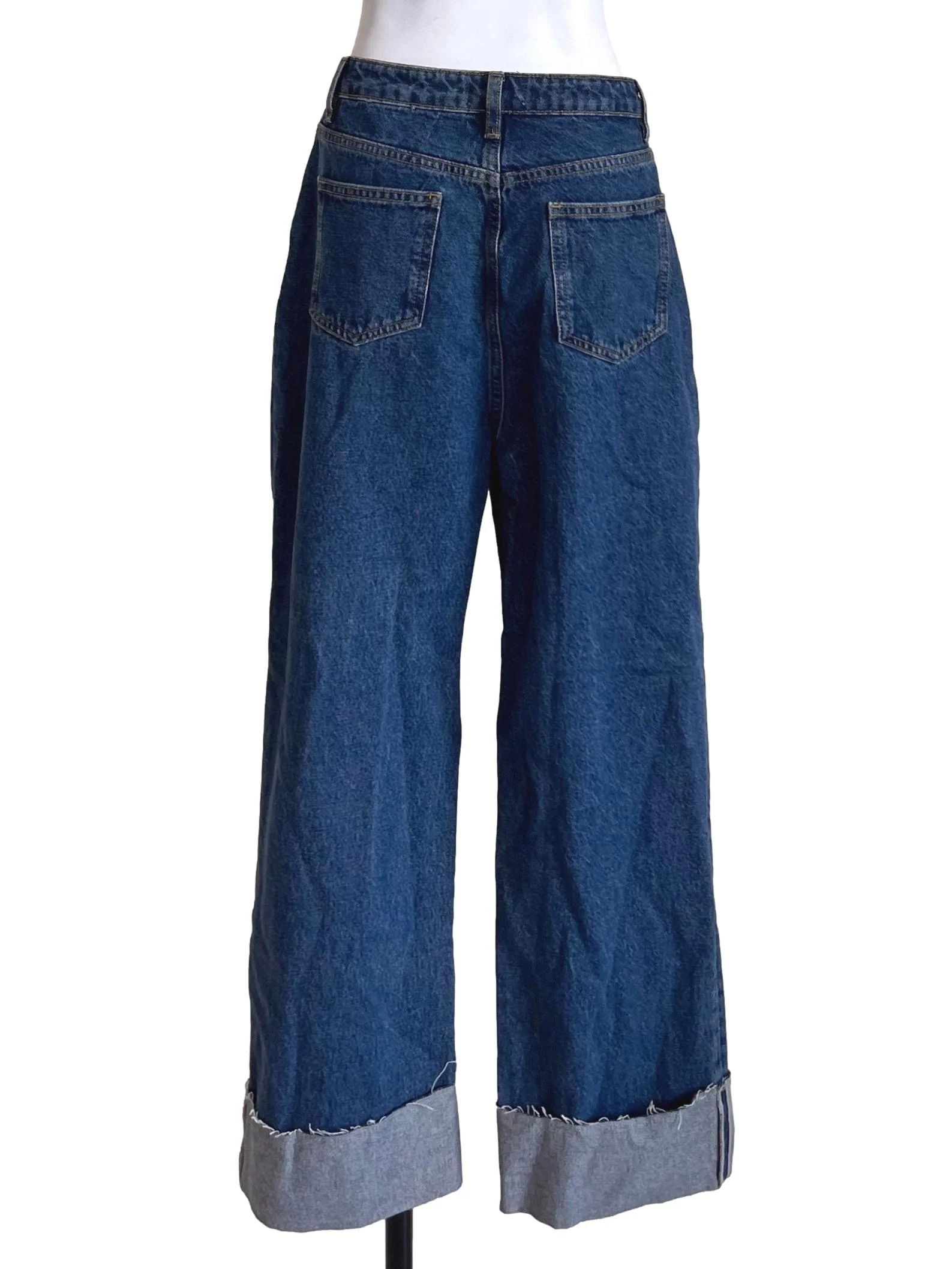 Denim Blue Boyfriend Fit Jeans - Image 2