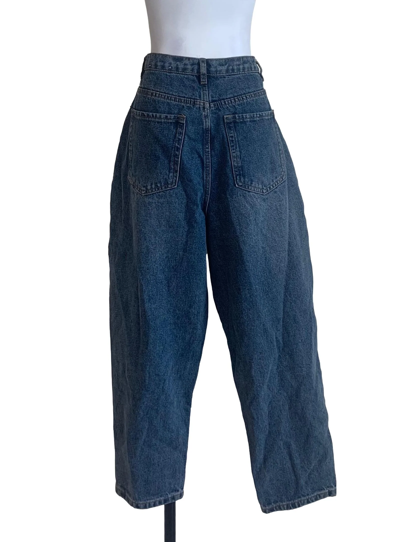 Denim Blue Boyfriend Fit Jeans - Image 2