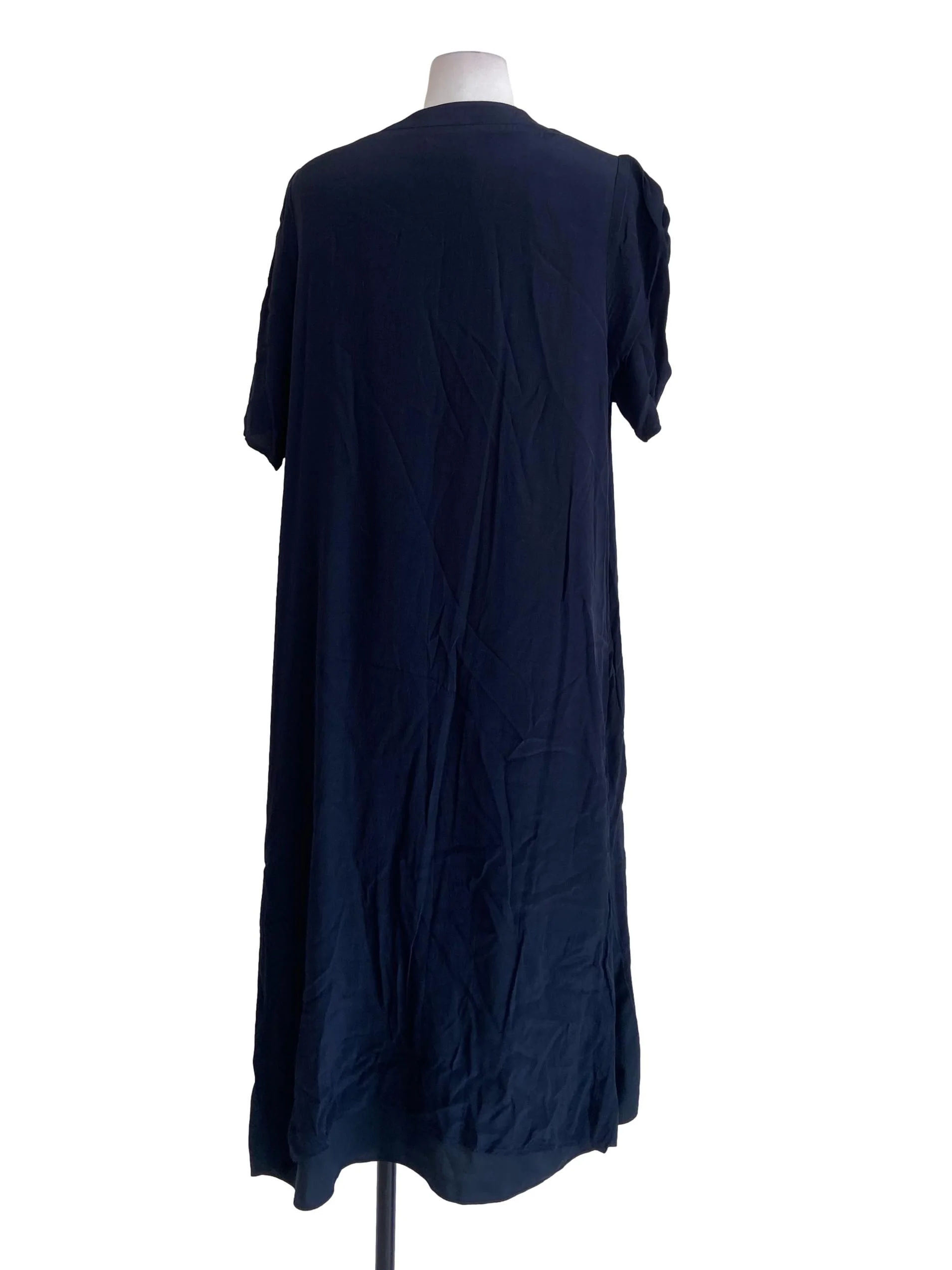 Pleat Sleeve Button Down Dress OSN - Image 2