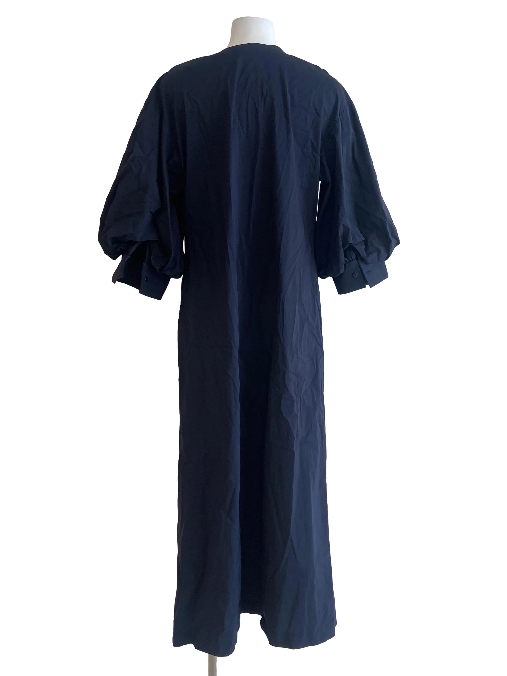 Denim Blue Button Down Shirt Dress - Image 2