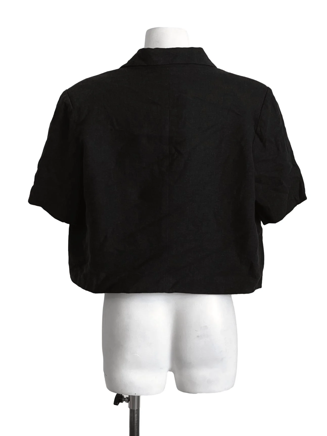 Denim Blue Cropped Blazer LB - Image 2