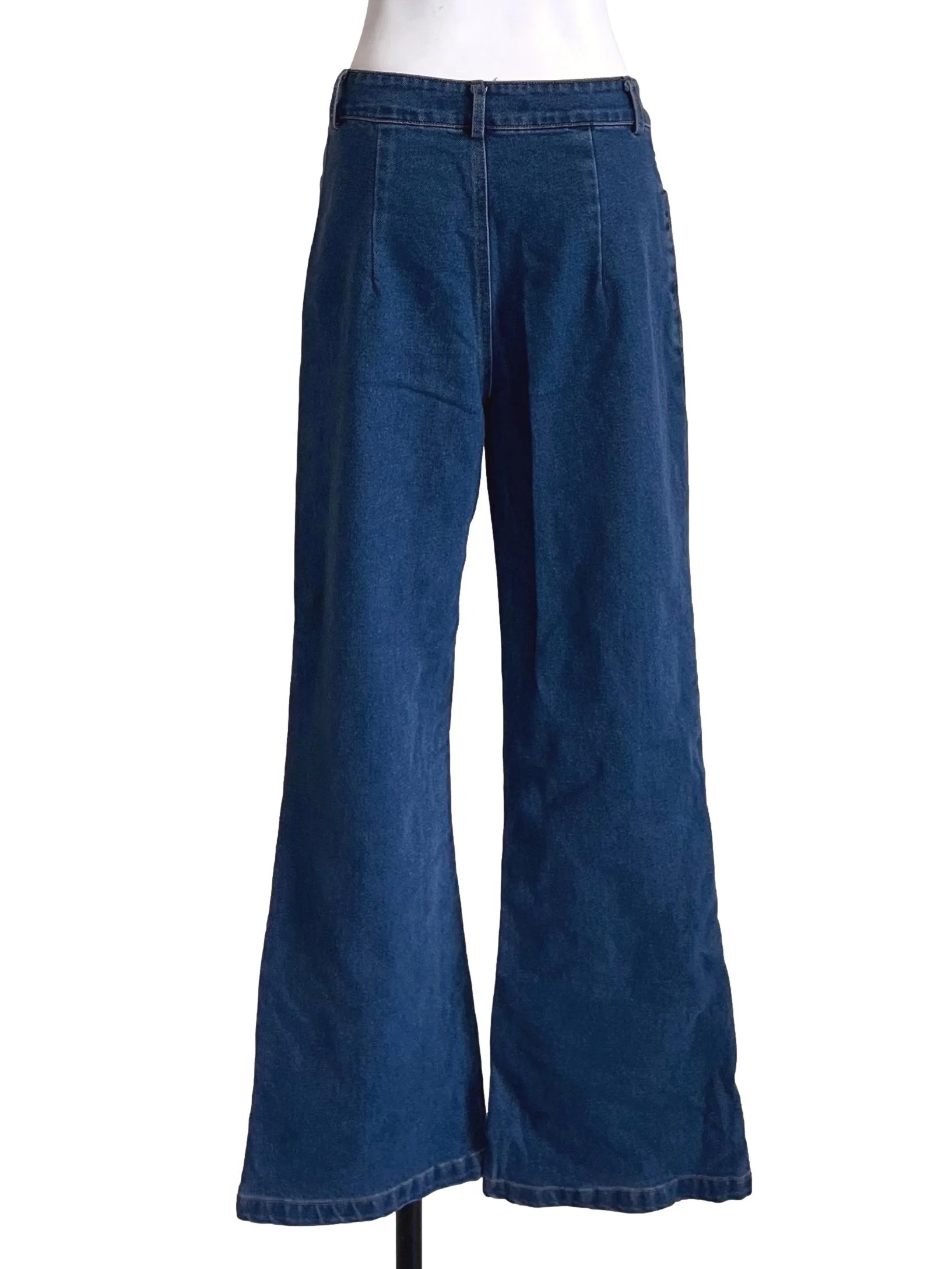 Denim Blue Flared Jeans TEM - Image 2
