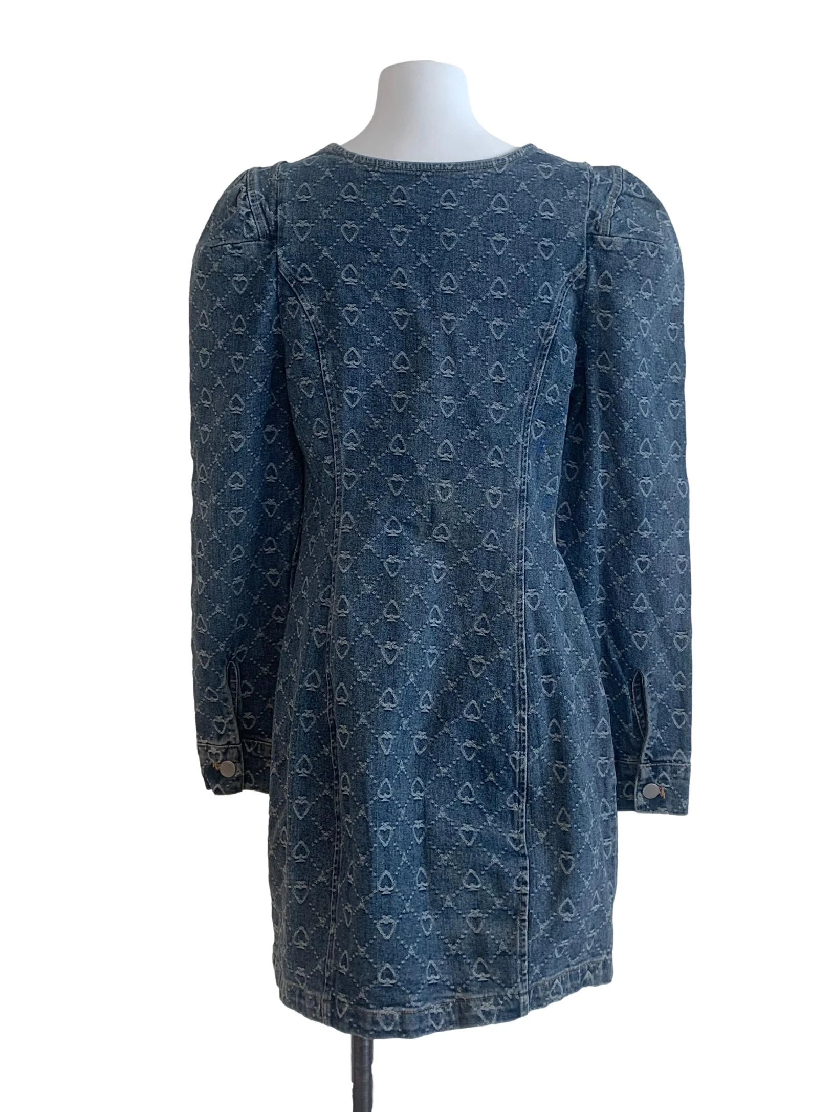 Denim Blue Pattern Dress - Image 2