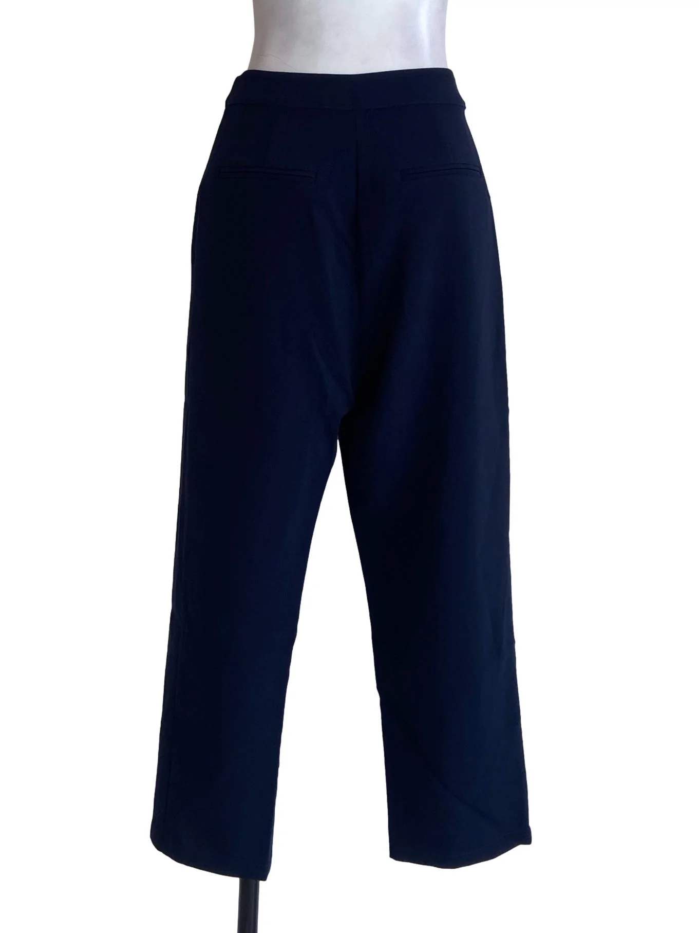 Denim Blue Pegged Formal Pants - Image 2