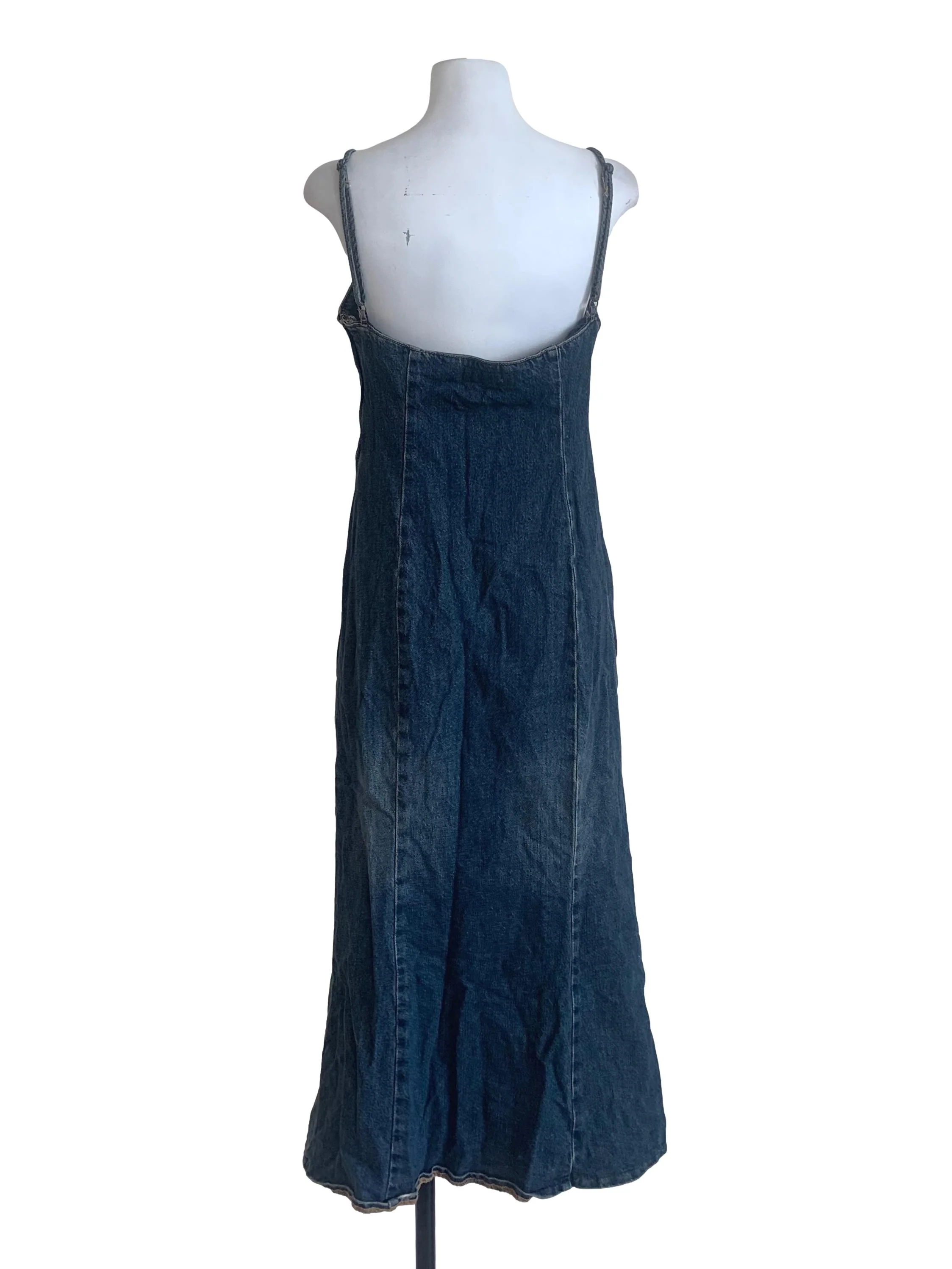 Denim Blue Sheath Dress - Image 2