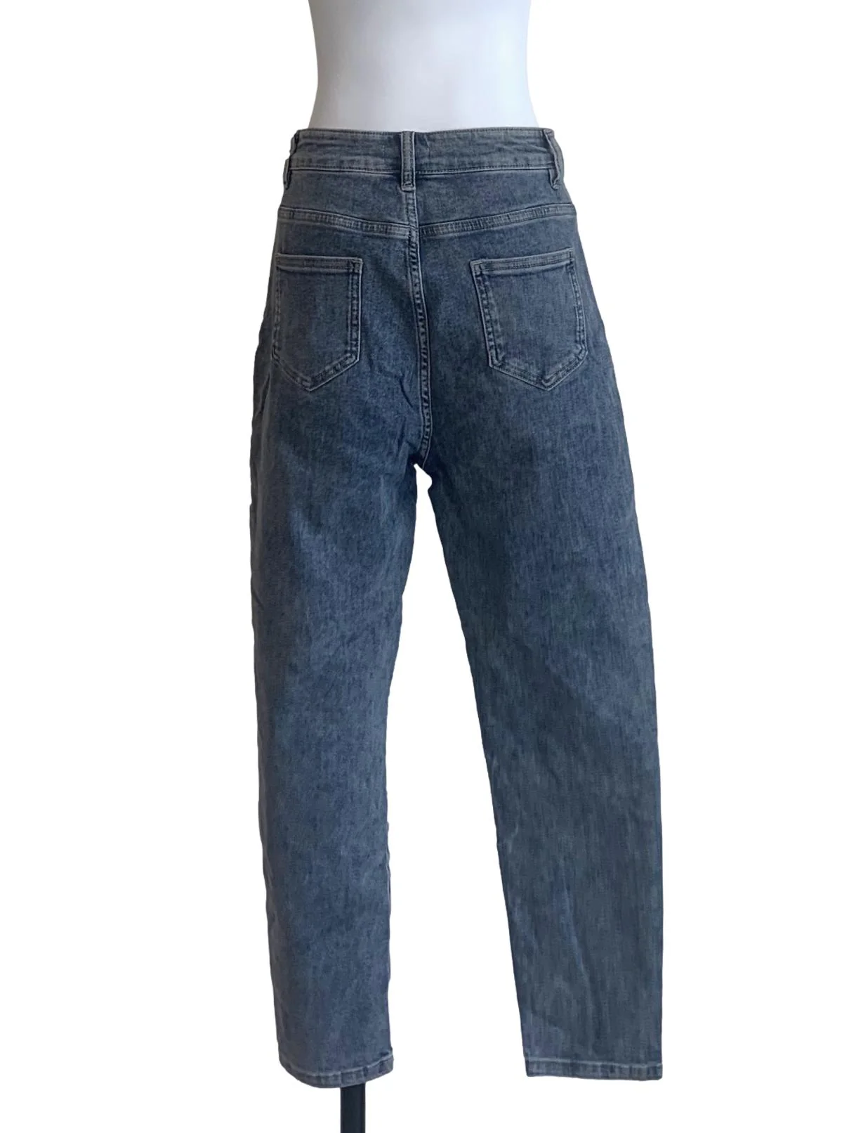 Denim Blue Straight Cut Jeans - Image 2