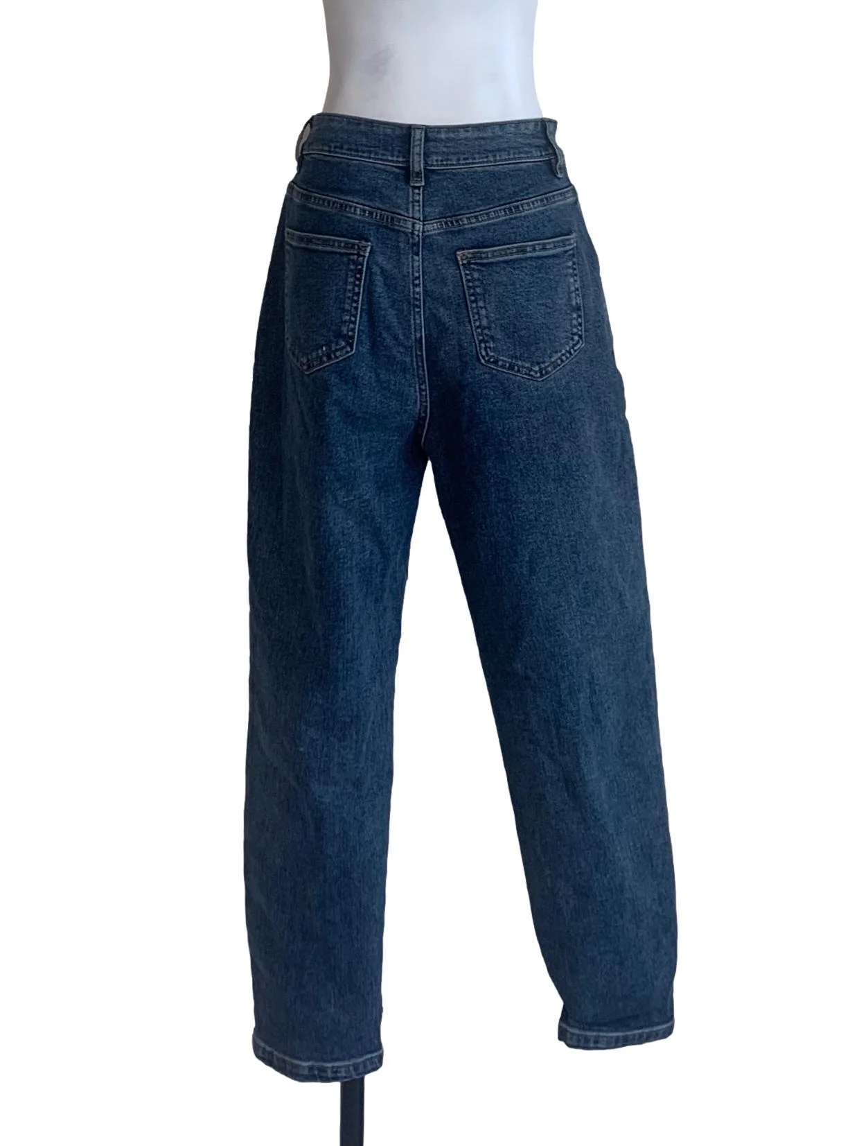 Denim Blue Straight Cut Jeans - Image 2