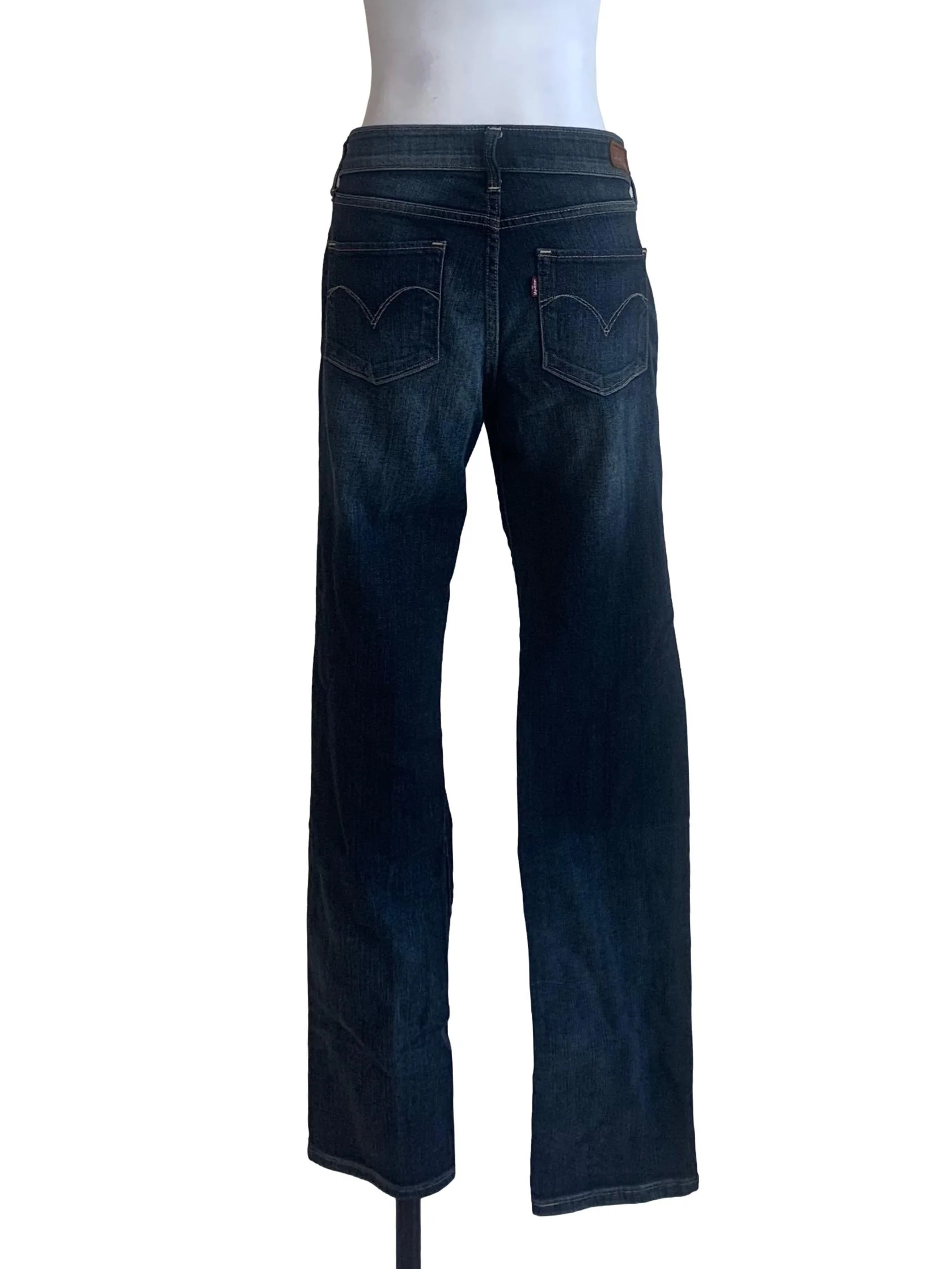 Denim Blue Straight Fit Jeans - Image 2