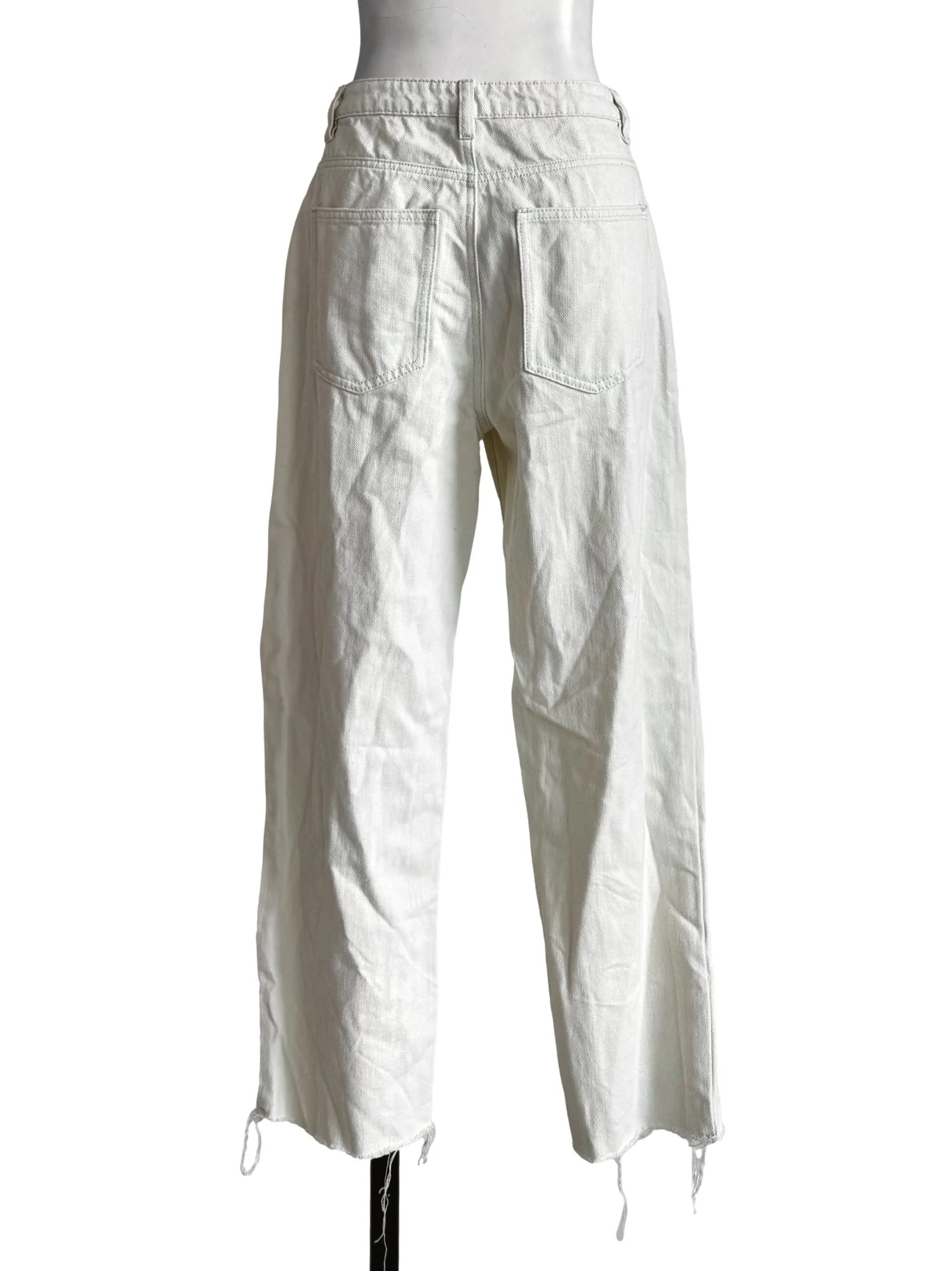 Denim White Straight Cut Jeans LB - Image 2
