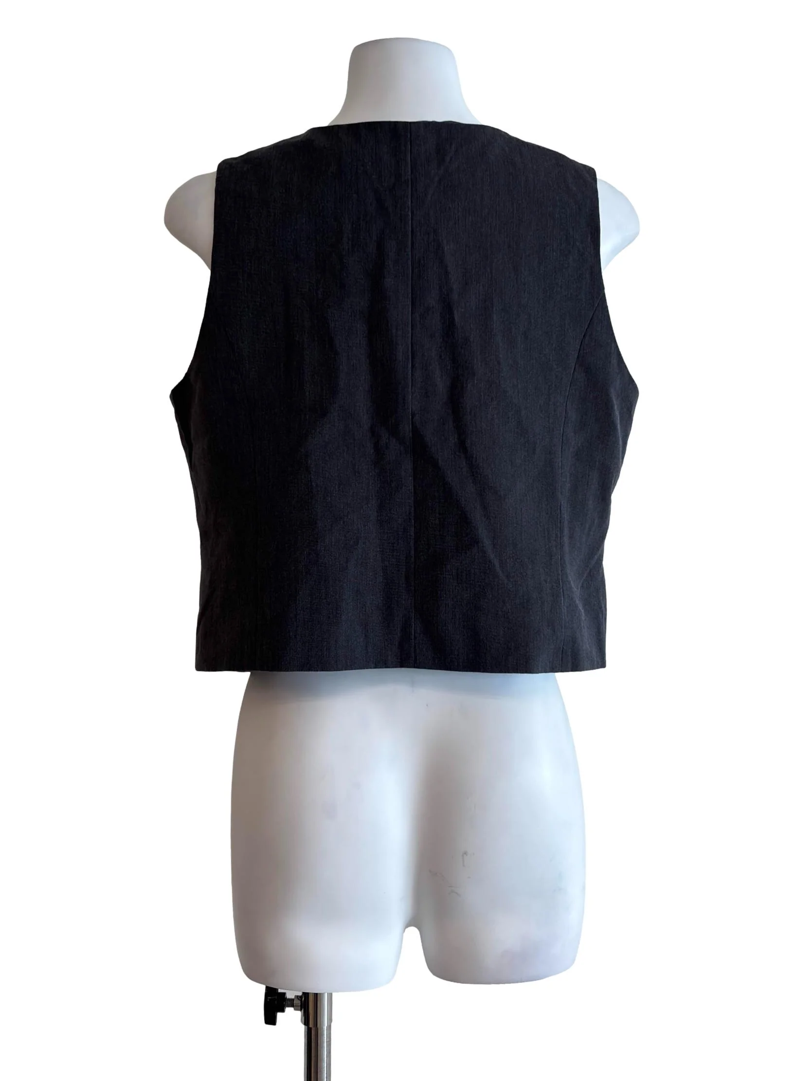 Dim Grey V Neck Vest - Image 2