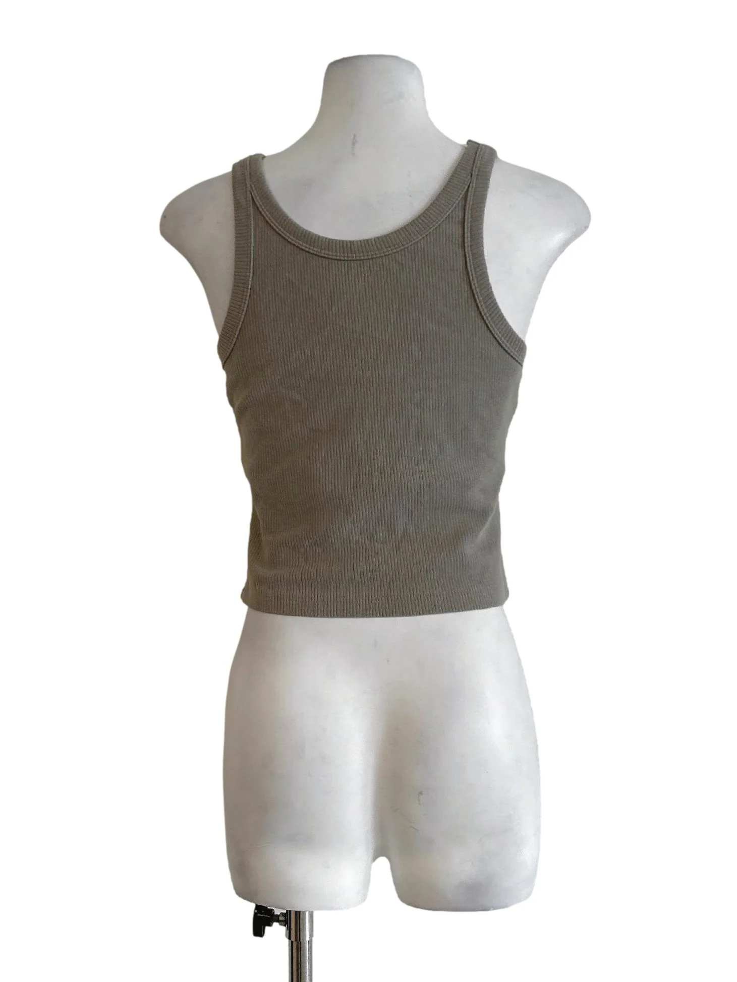 Dirt Brown Rib Top - Image 2