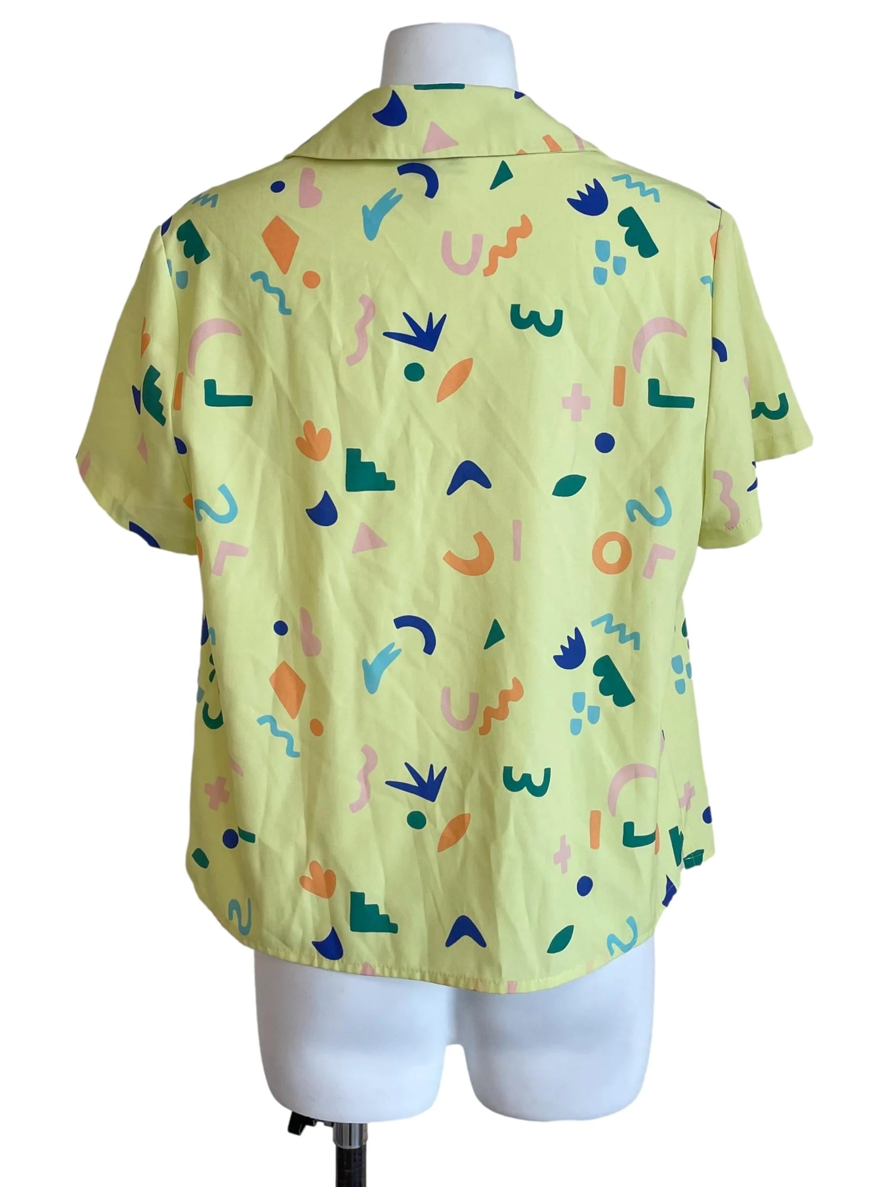 Dull Lemon Doodles Cuba Blouse - Image 2