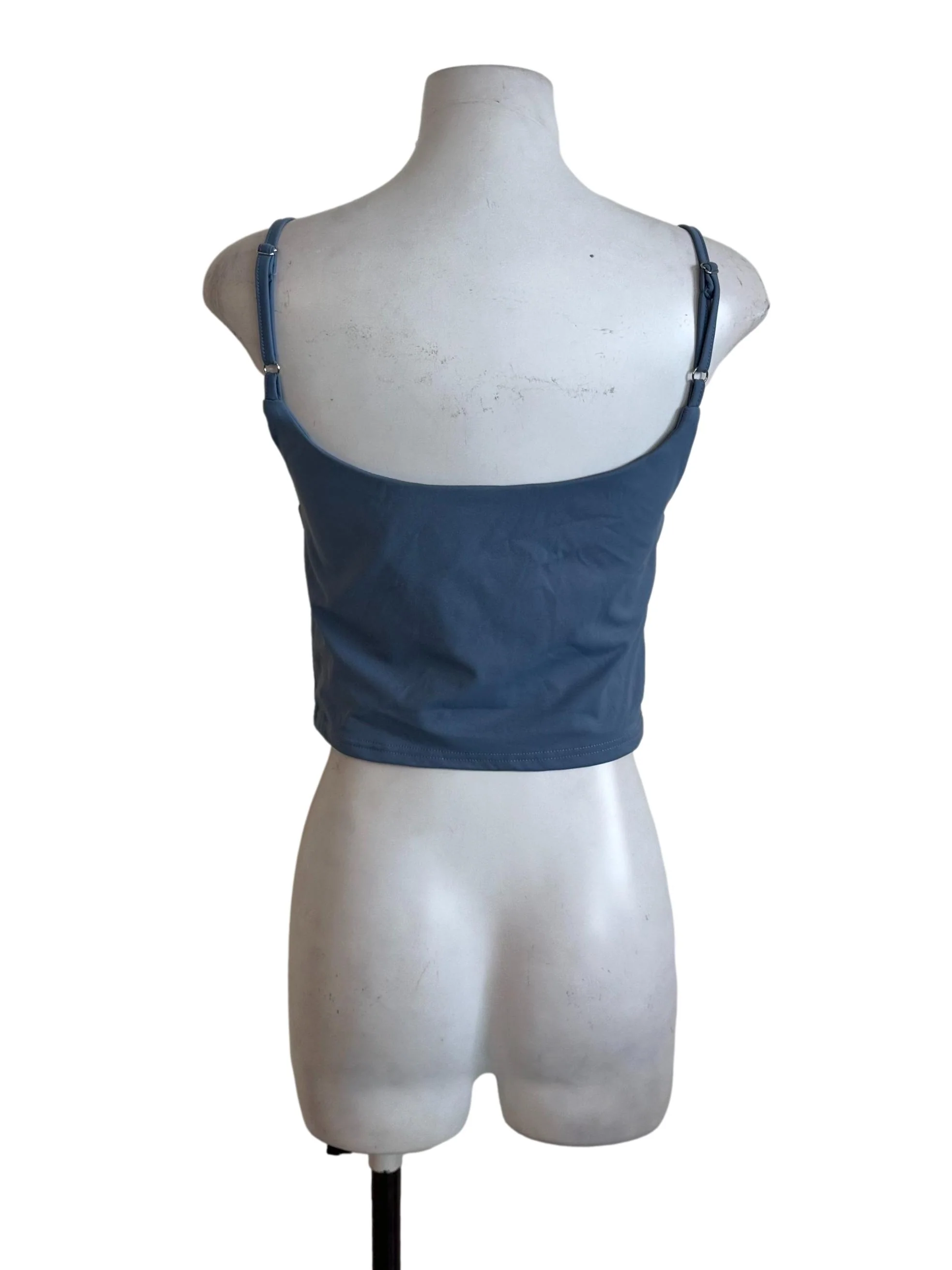 Dusty Blue Scoop Neckline Top - Image 2