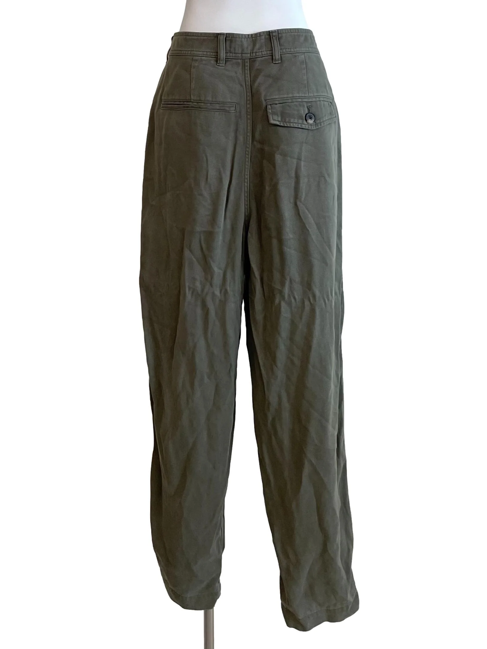 Dusty Olive Baggy Jeans - Image 2