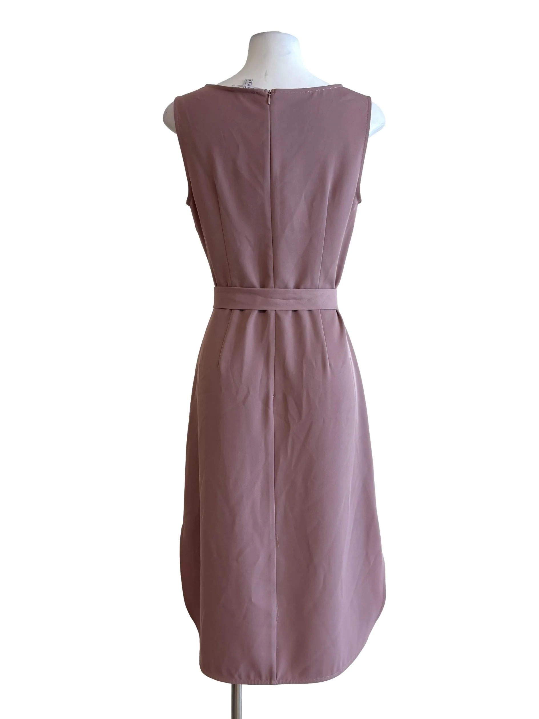 Dusty Pink Sleeveless Pencil Dress LB - Image 2
