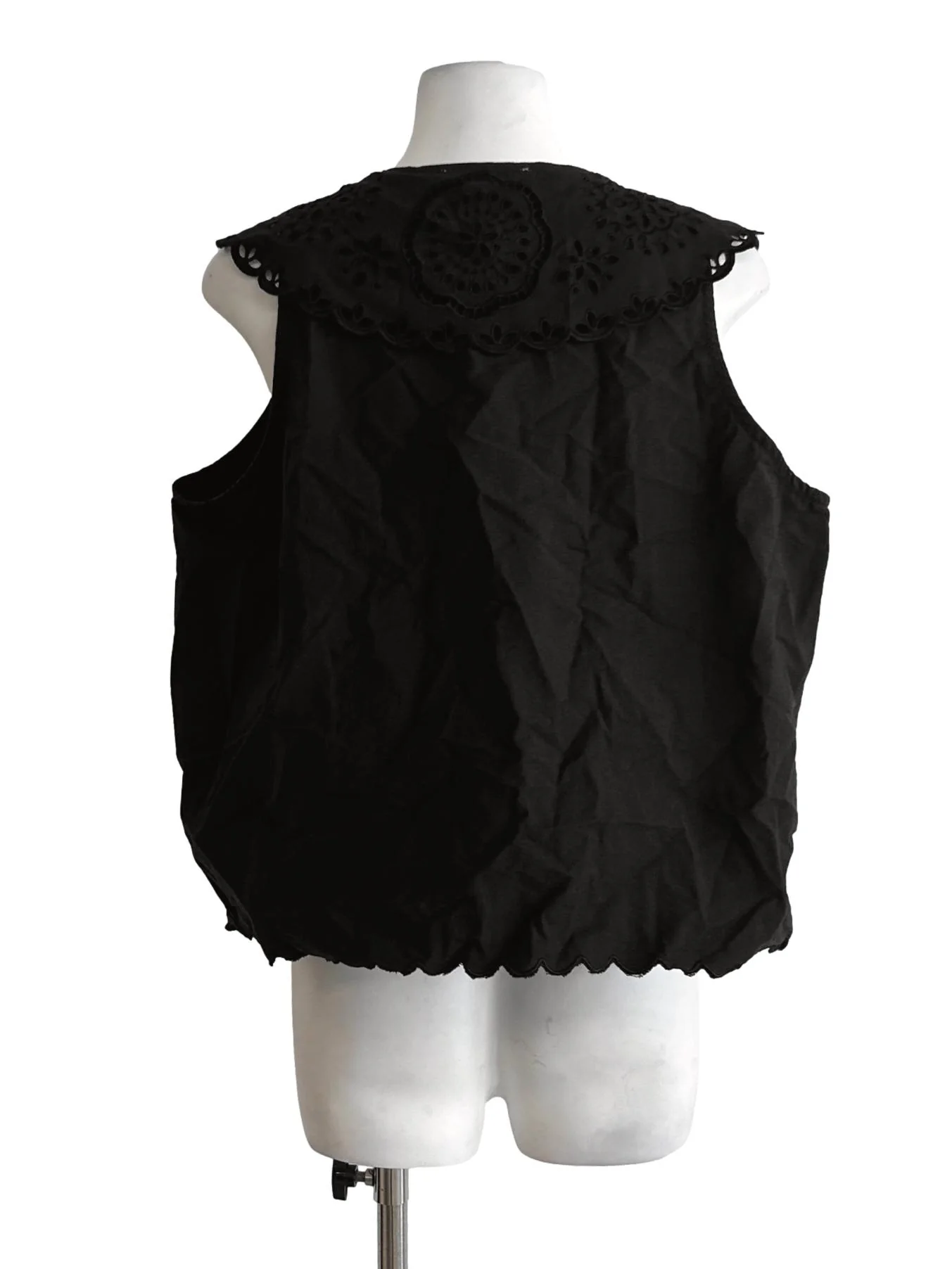 Ebony Black Embroidered Top - Image 2