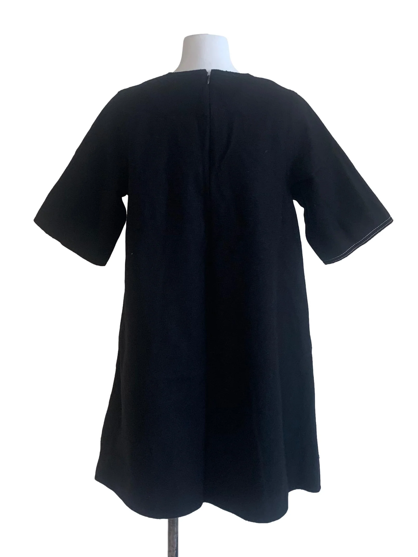 Ebony Black Trapezoid Dress - Image 2