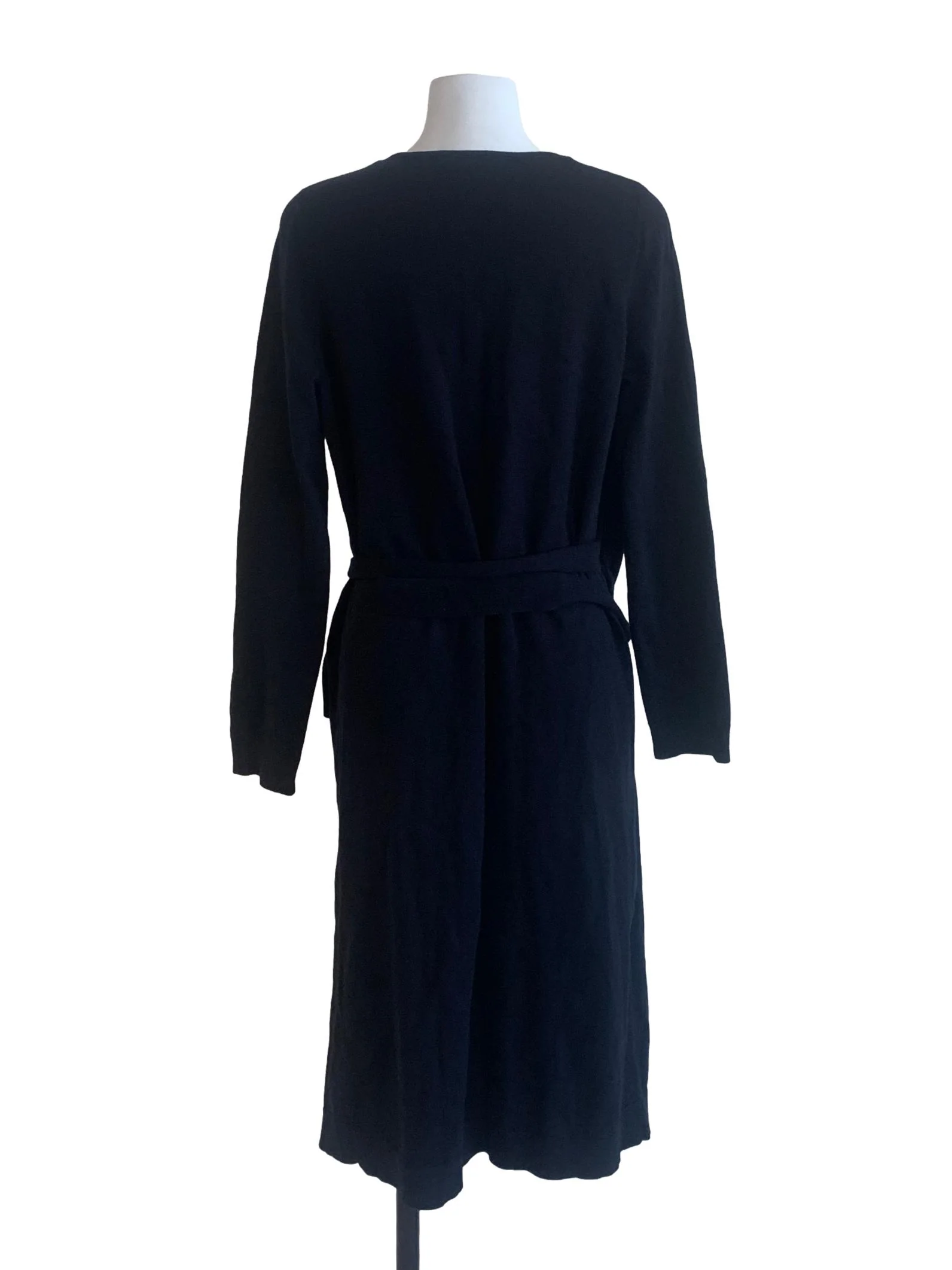 Ebony Black Wrap Dress - Image 2
