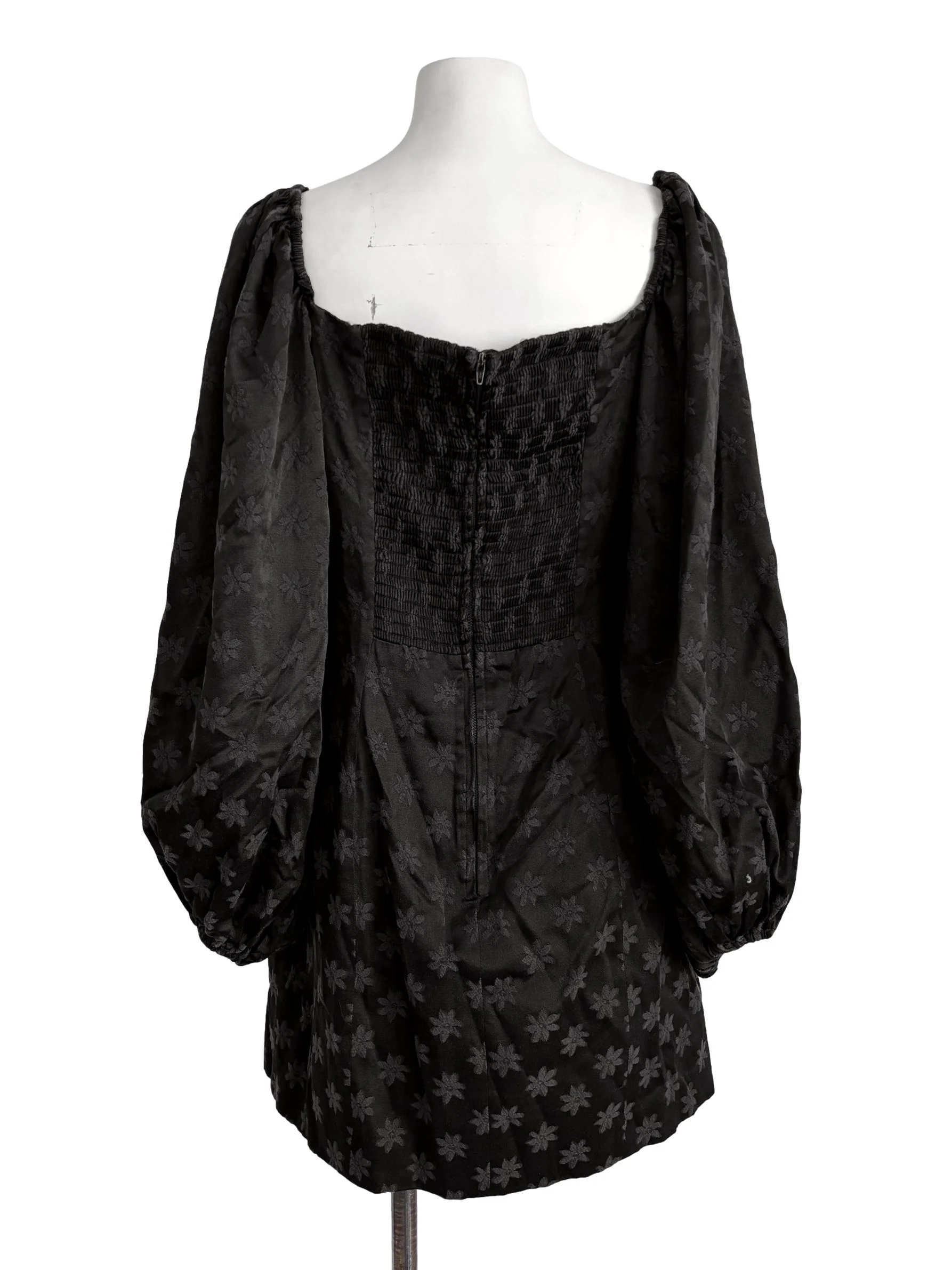 Ebony Patterned A-Line Dress - Image 2