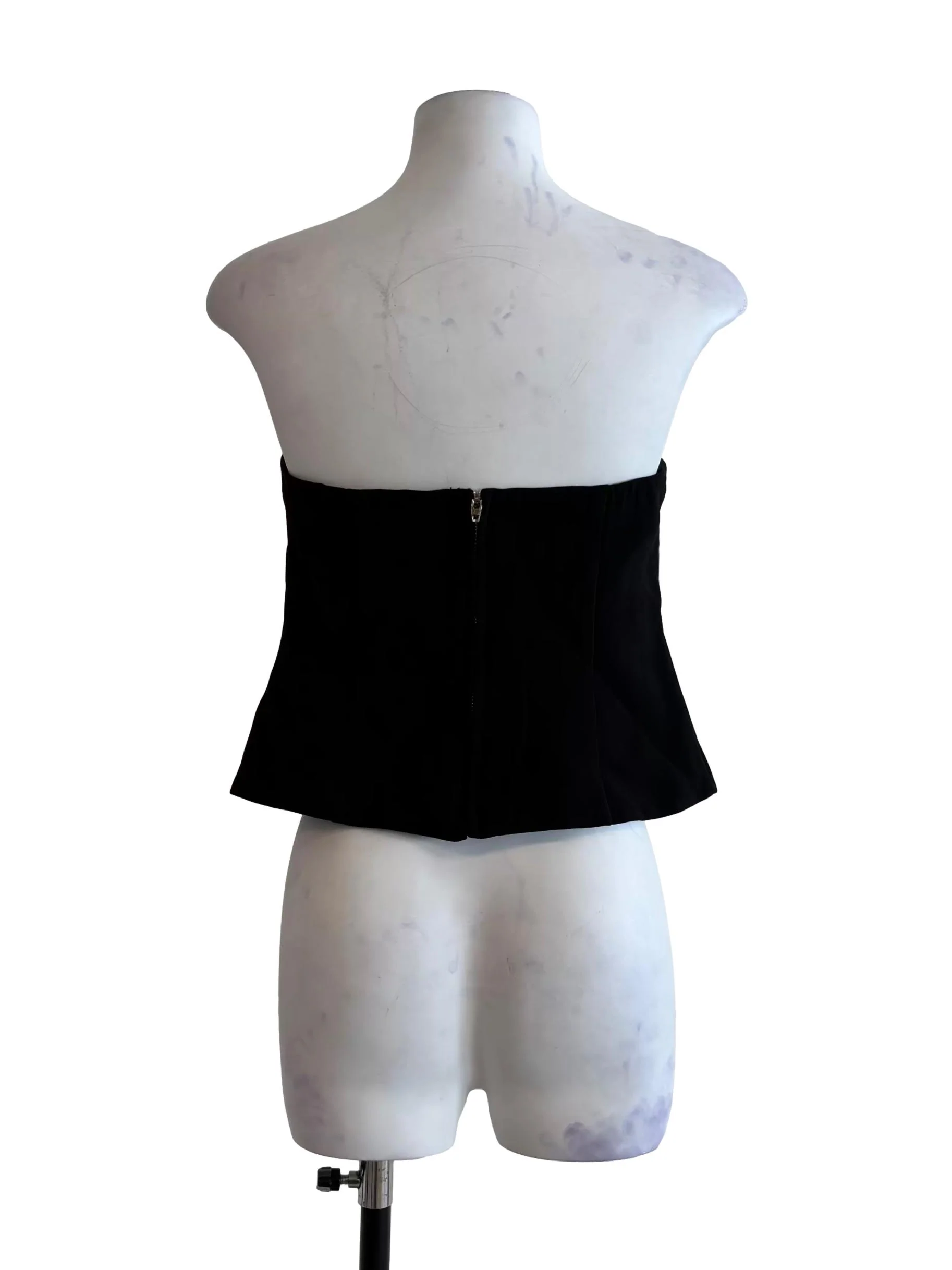 Eerie Black Strapless Fitted Top - Image 2