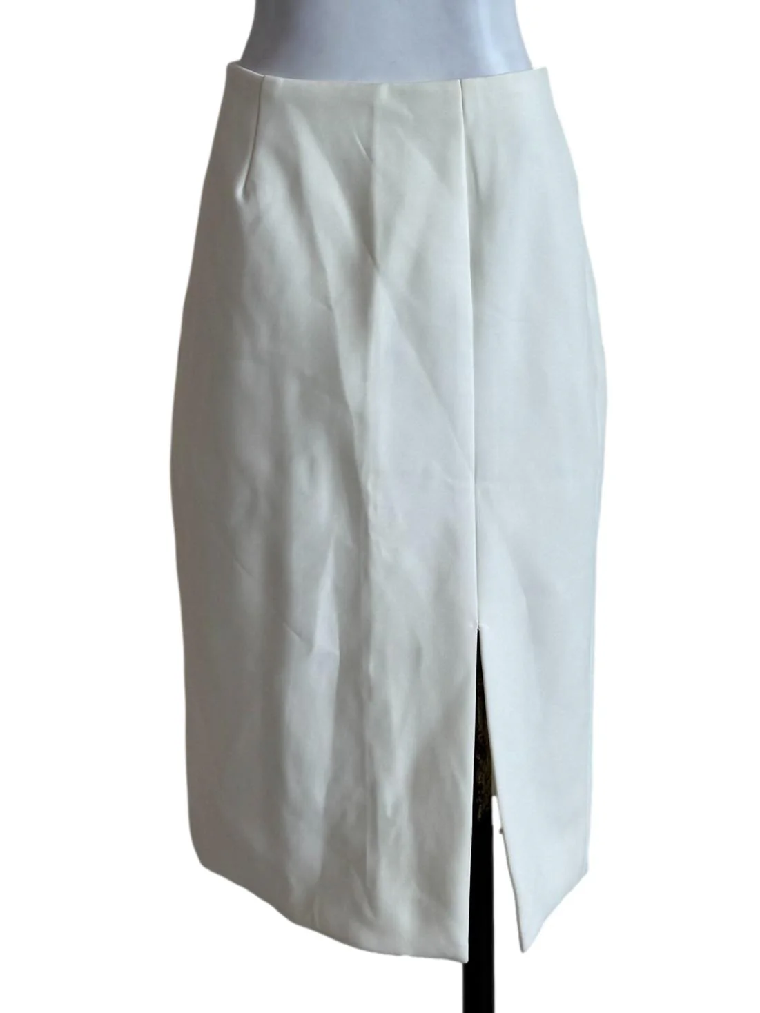 Eggshell White Pencil Skirt