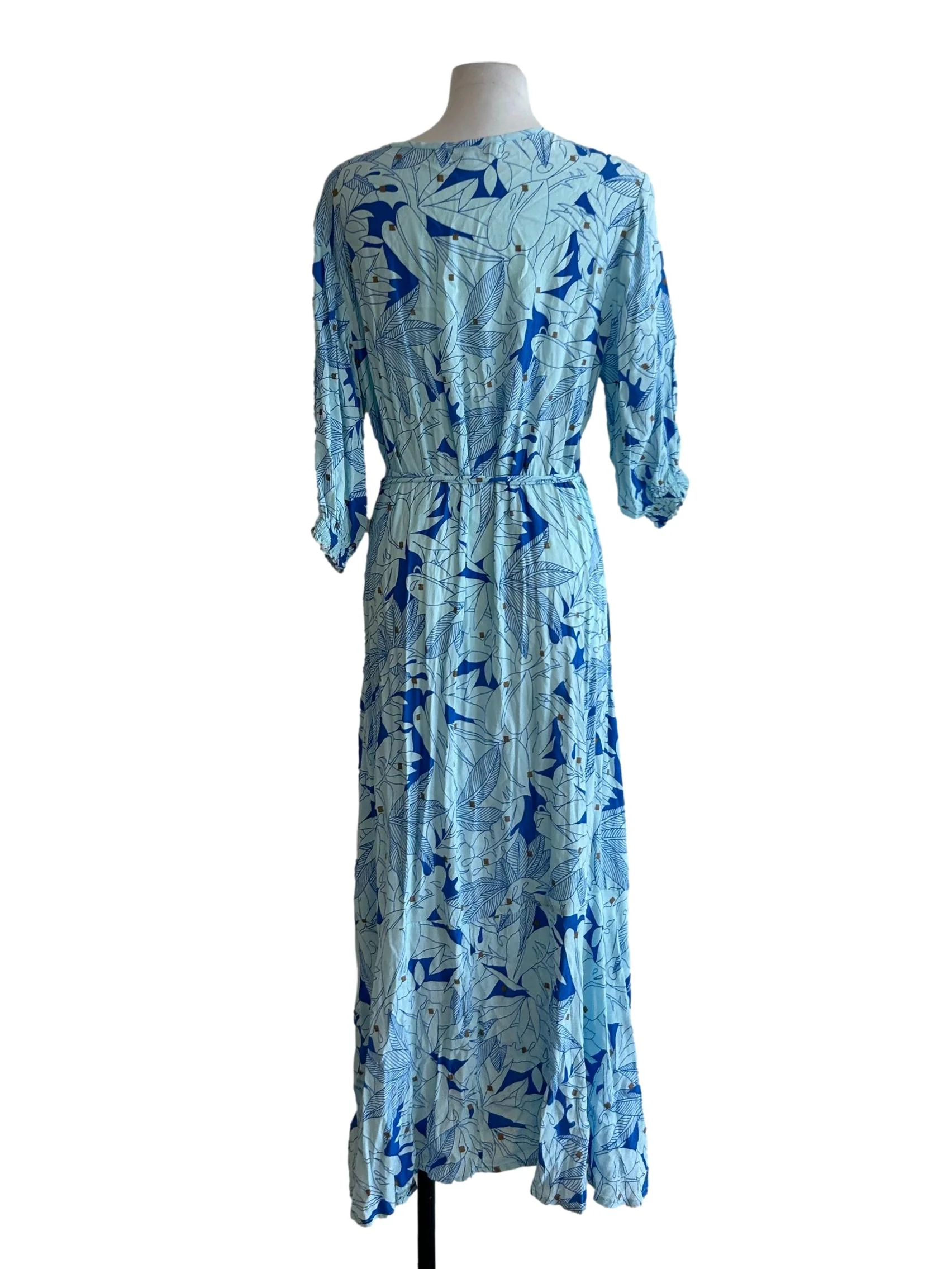 Elora Wrap Dress In Aquamarine - Blue CSN - Image 2
