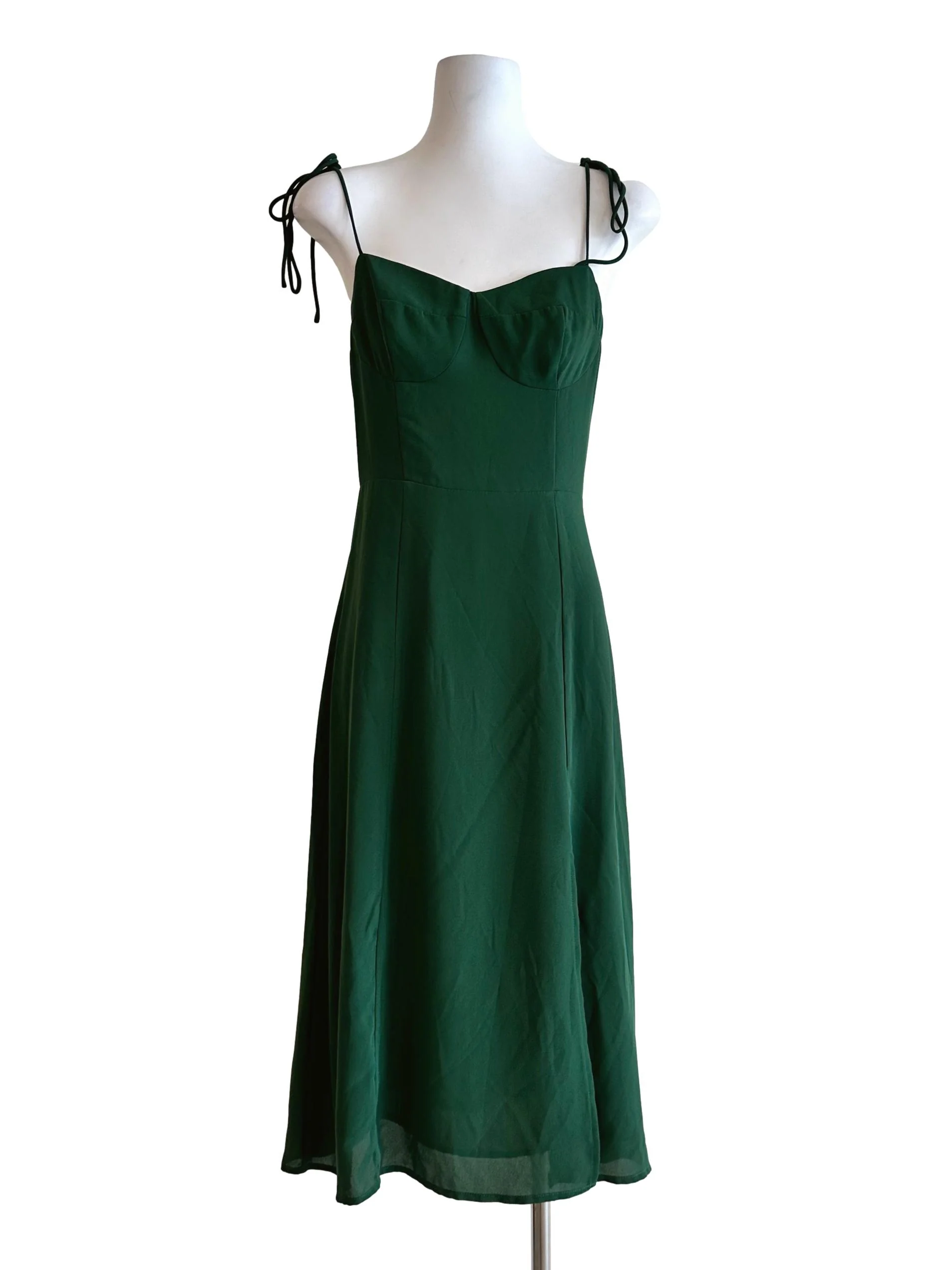 Emerald Green Slit Dress