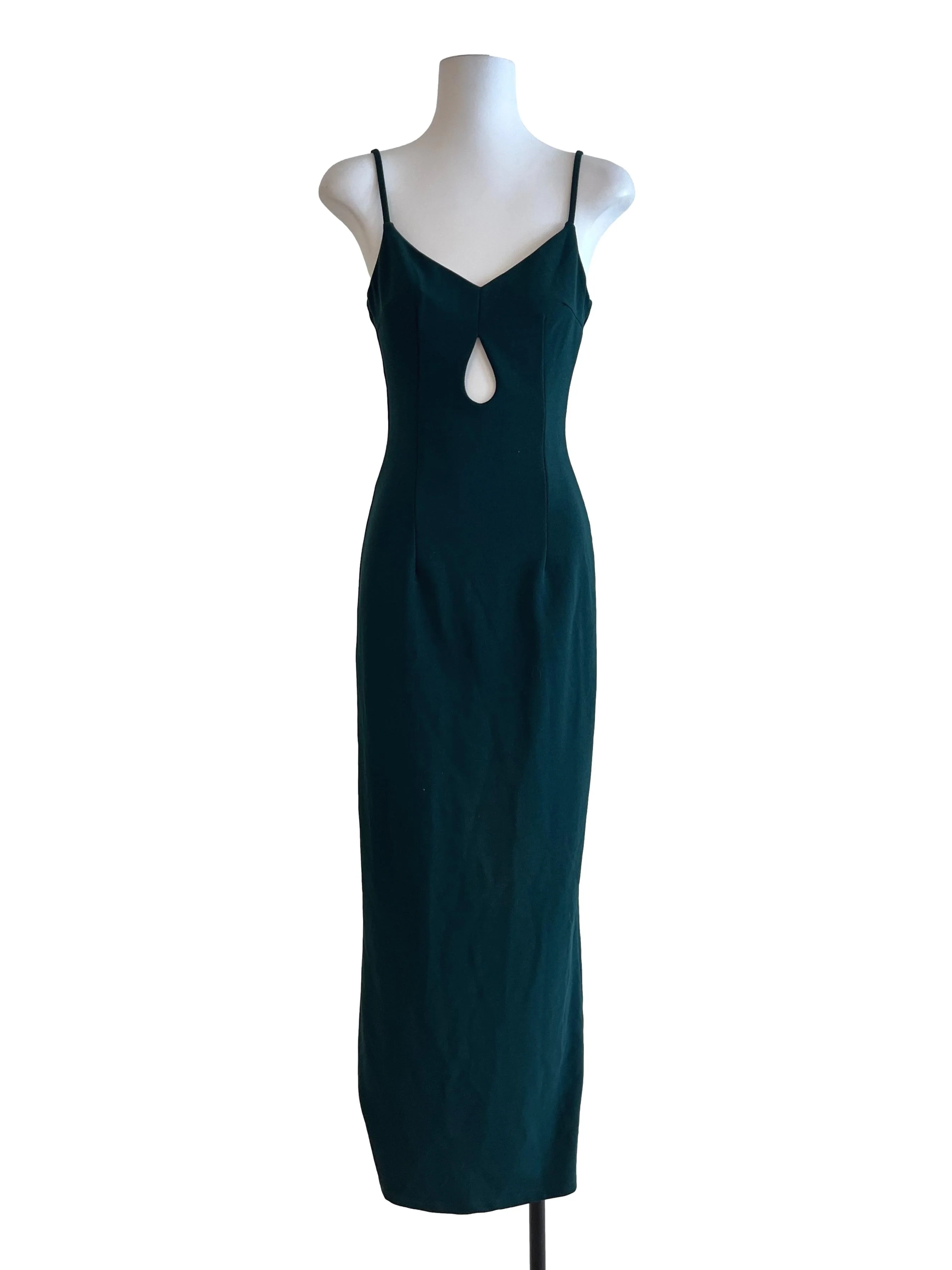 Emerald Green Spaghetti Strap Dress