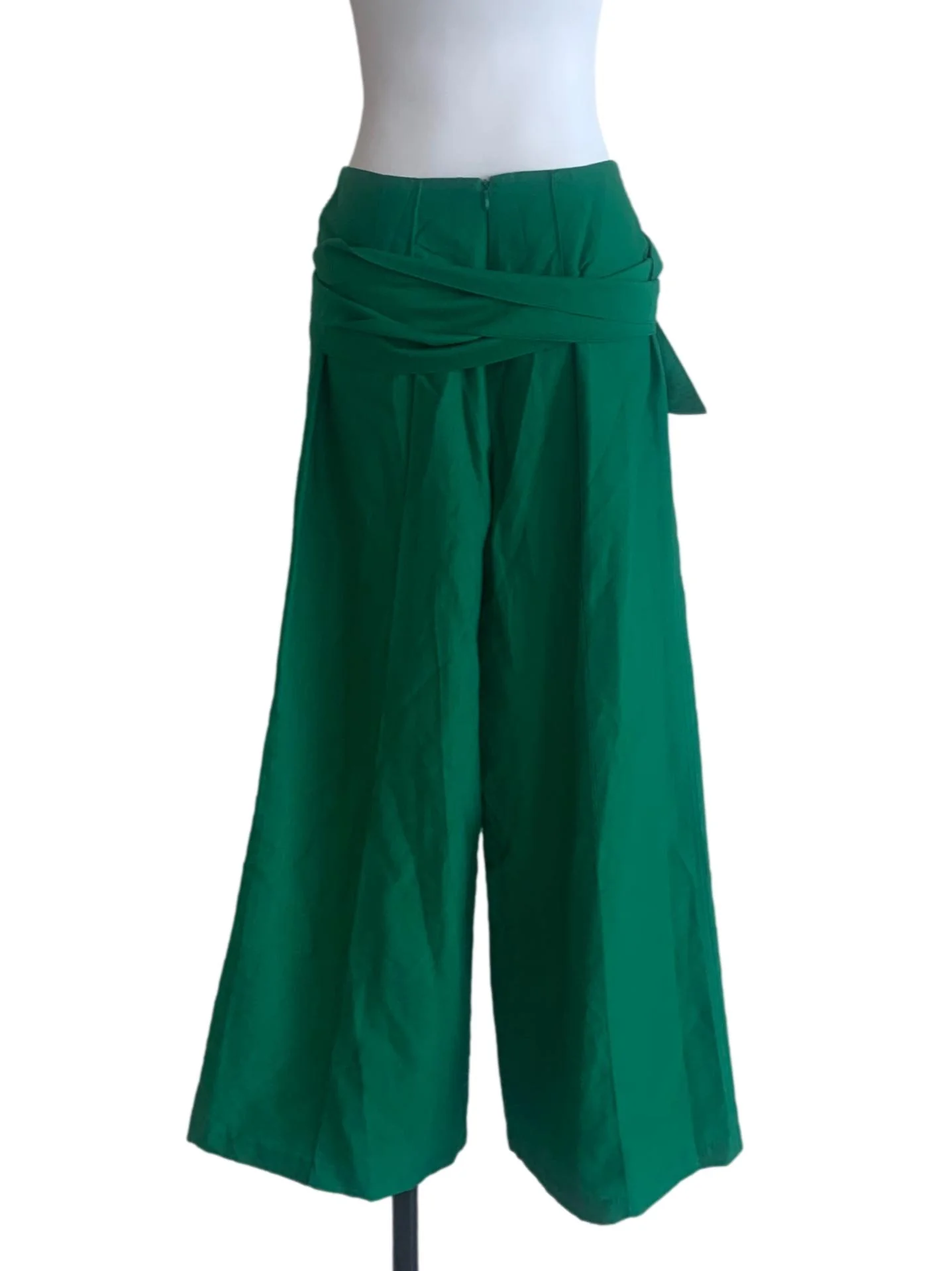Emerald Green Wide Leg Pants - Image 2