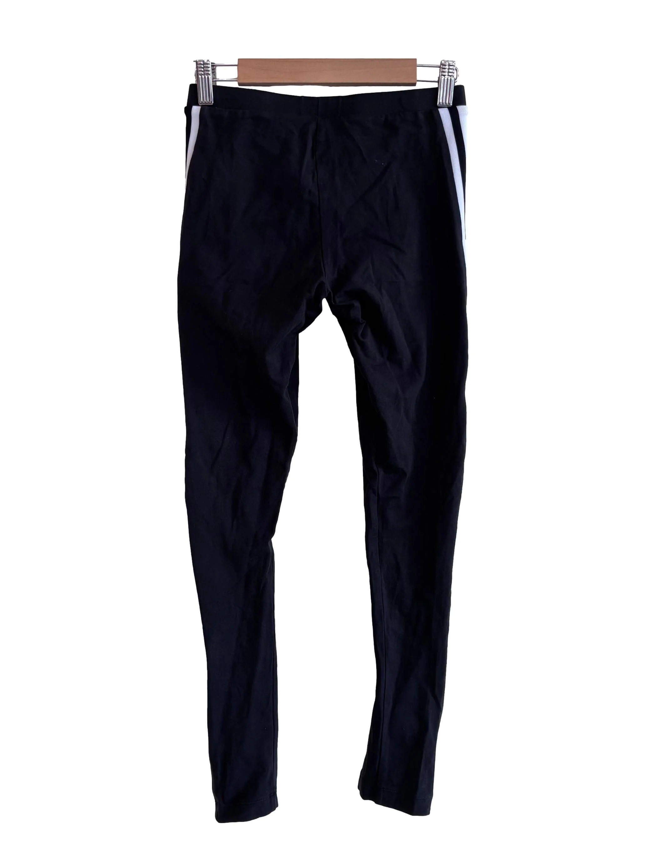 Fade Black 3 Stripes Leggings - Image 2