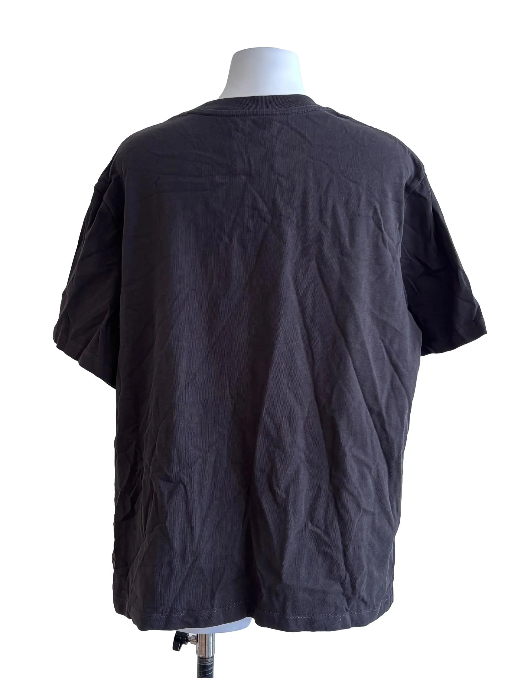 Faded Black Oversize Graphic Tee - Image 2