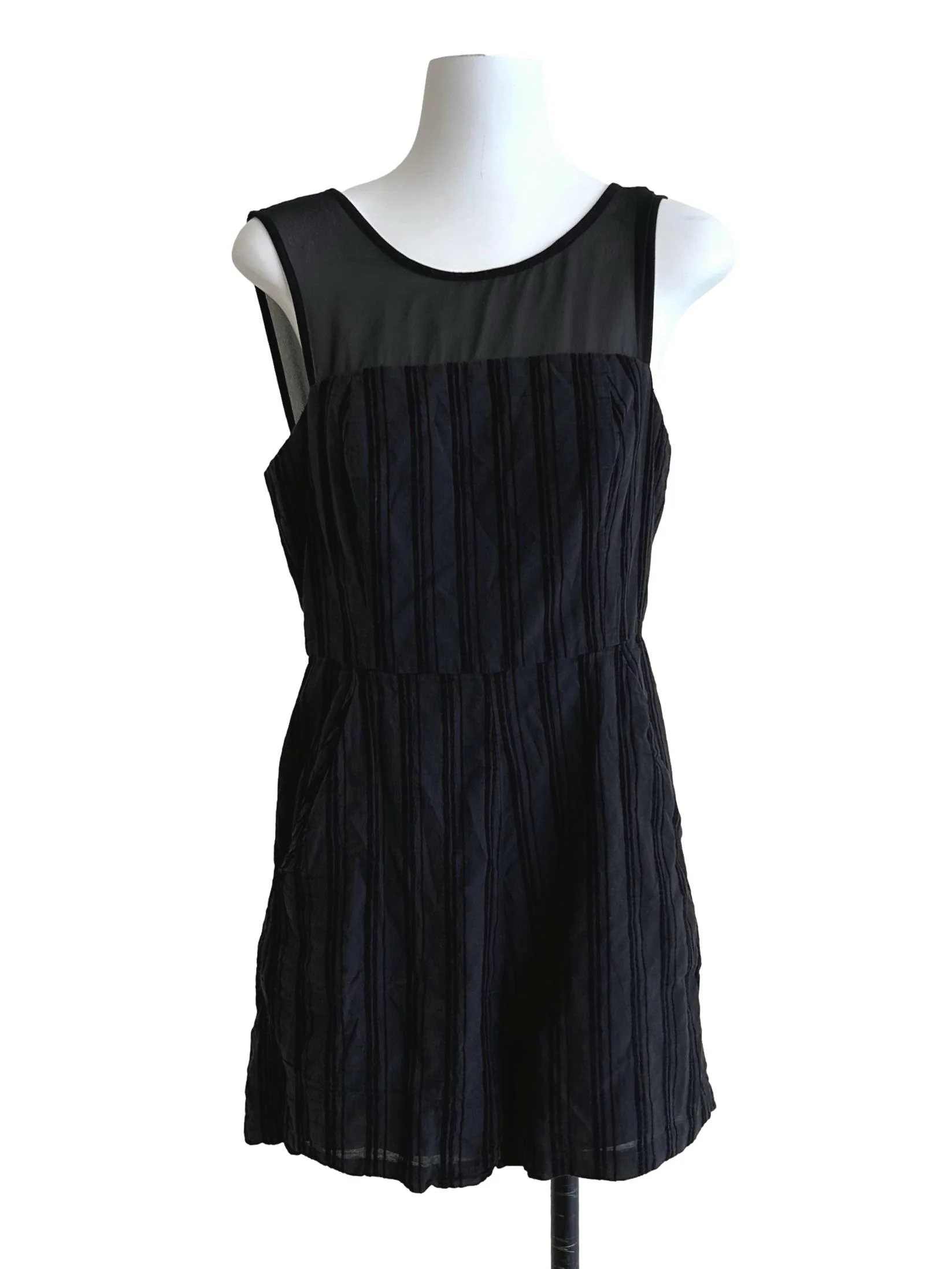 Faded Black Sleeveless Rompers