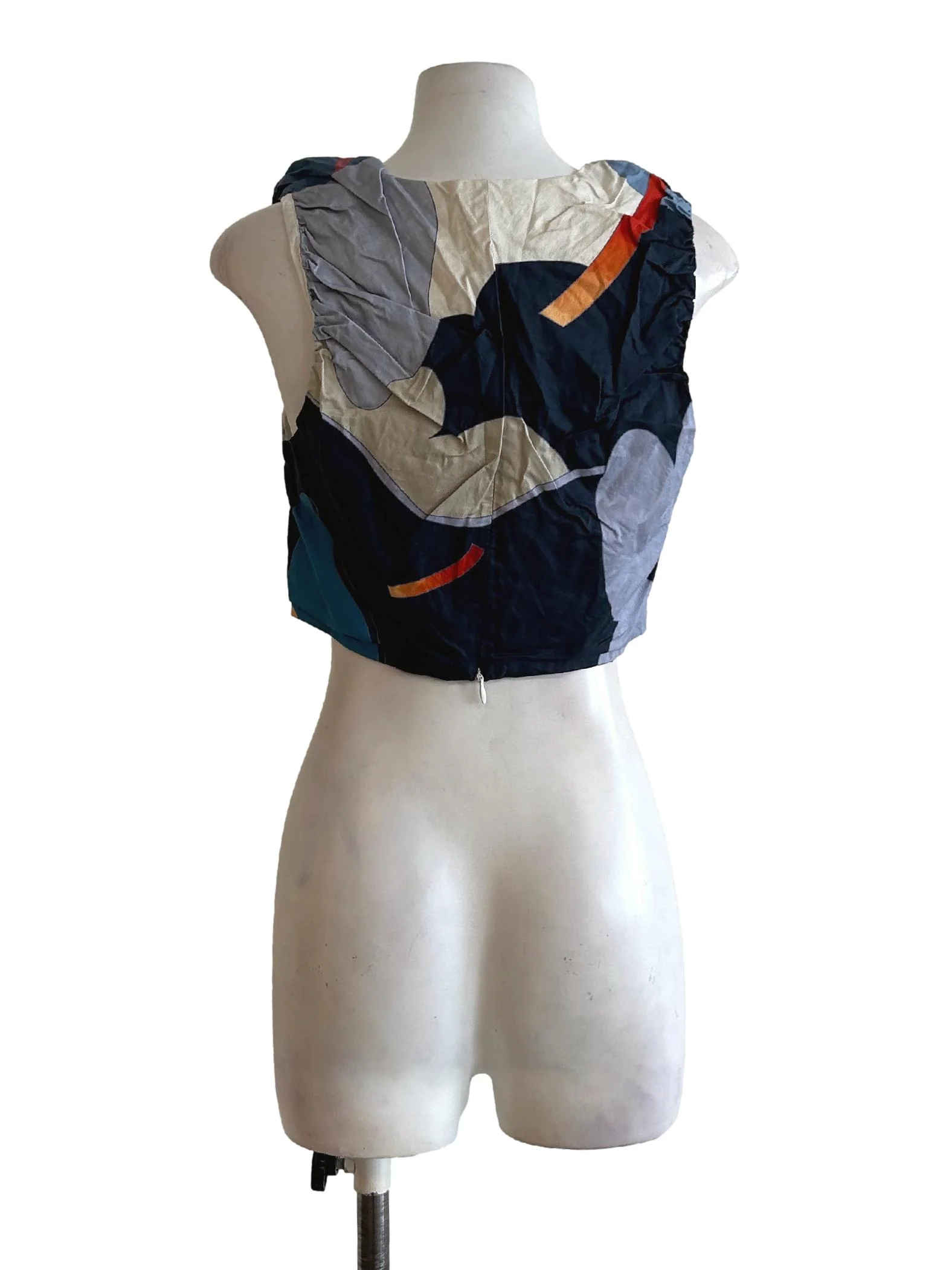 Fairground Gathered Crop Top OSN - Image 2