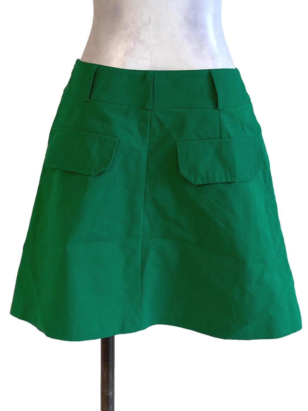 Fern Green Mini A-Line Skirt - Image 2