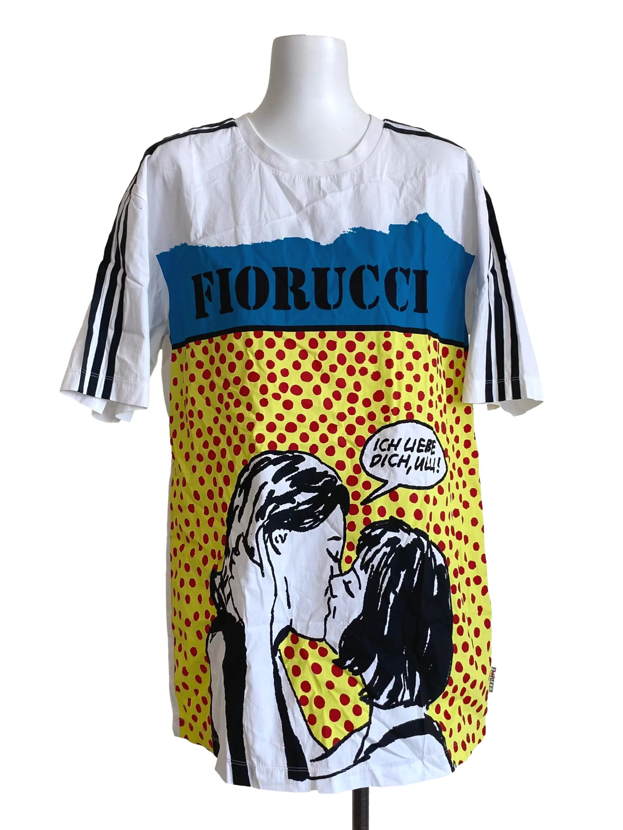 Fiorucci Collab White Graphic Oversized Tee