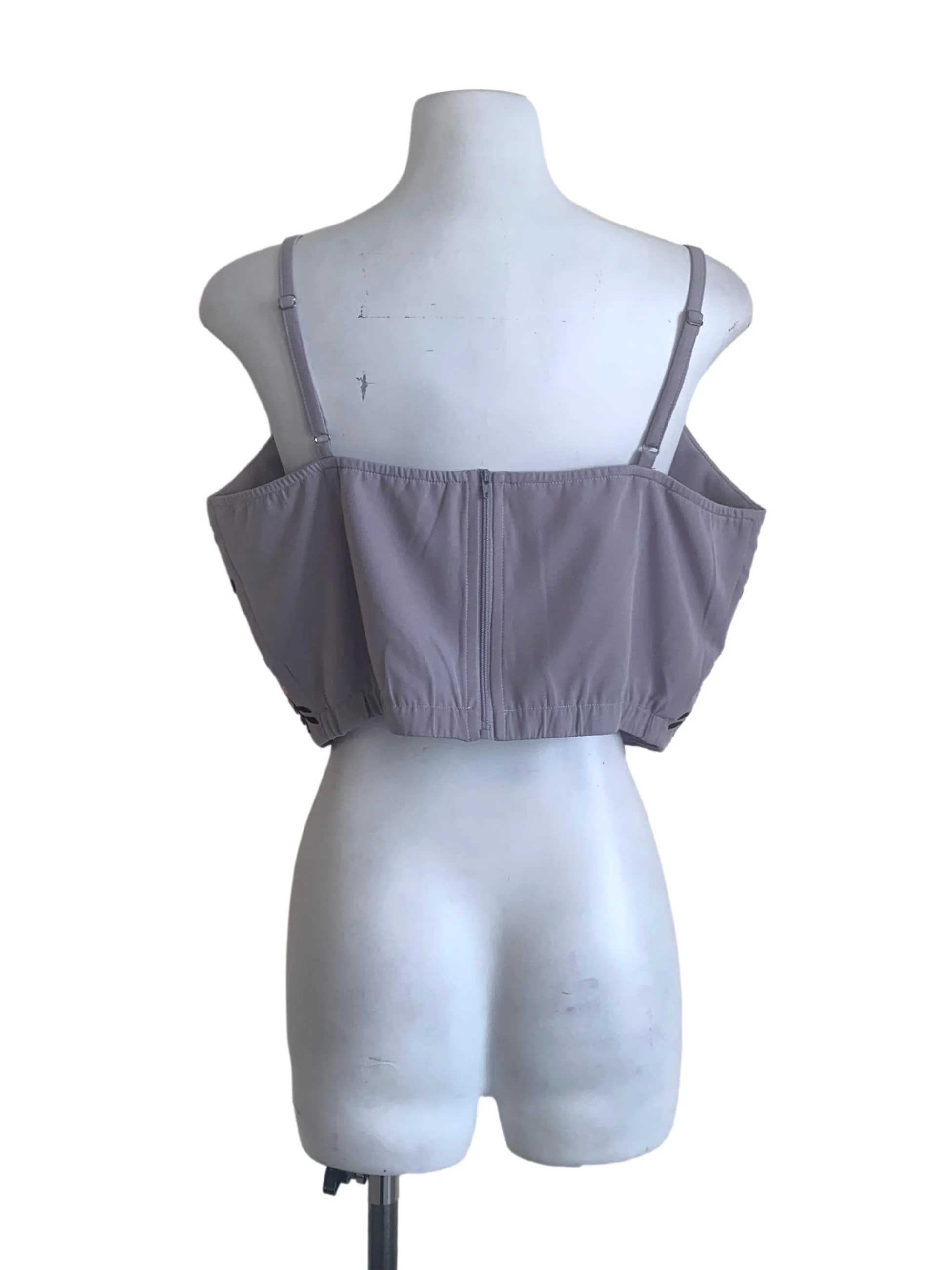 Flint Grey Floral Pattern Top - Image 2