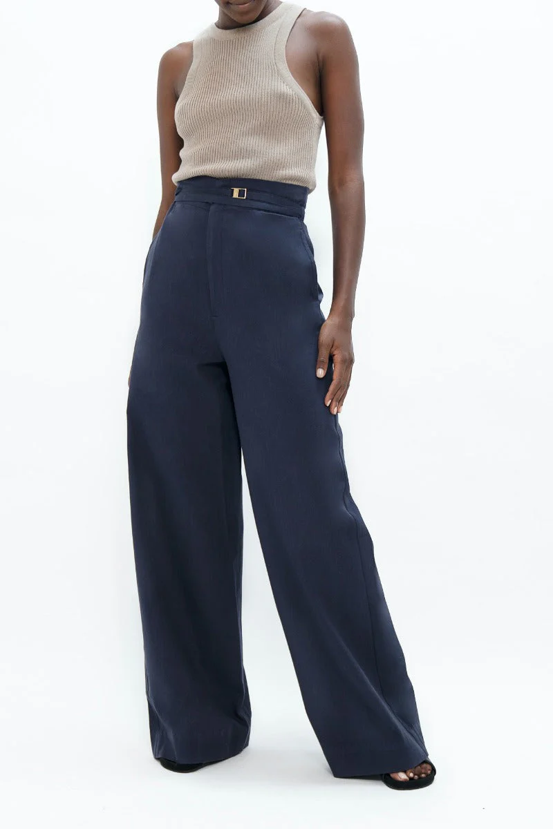 Florence Organic Cotton Pants In Summer Night CSN - Image 2