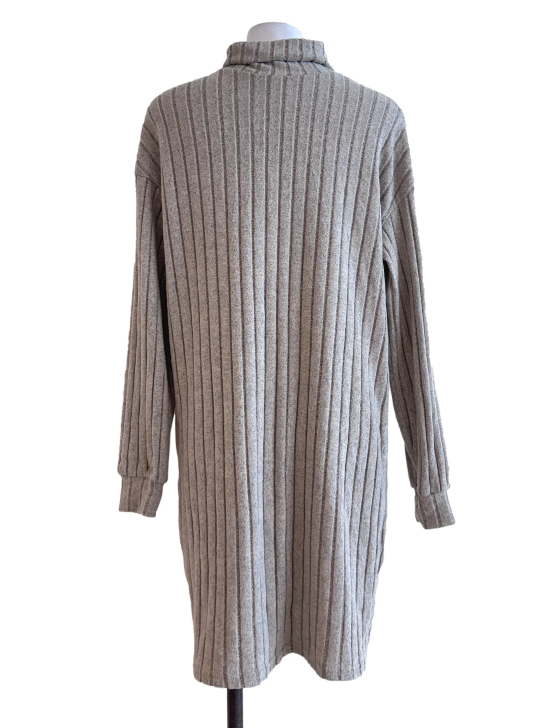 Fossil Grey Turtle Neck Long Sleeve Dress - Image 2
