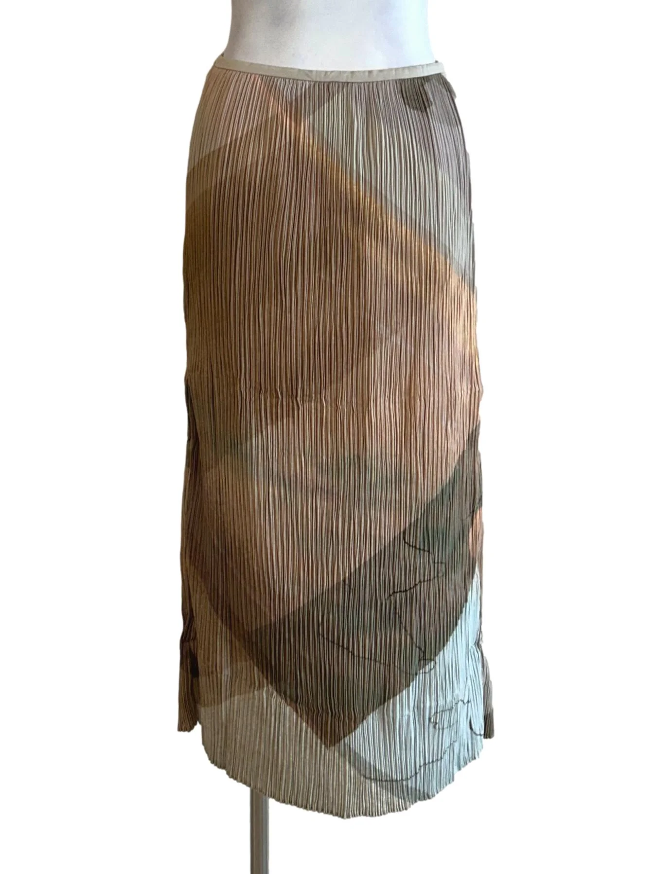 Frame Pleated Column Midi Skirt OSN - Image 2