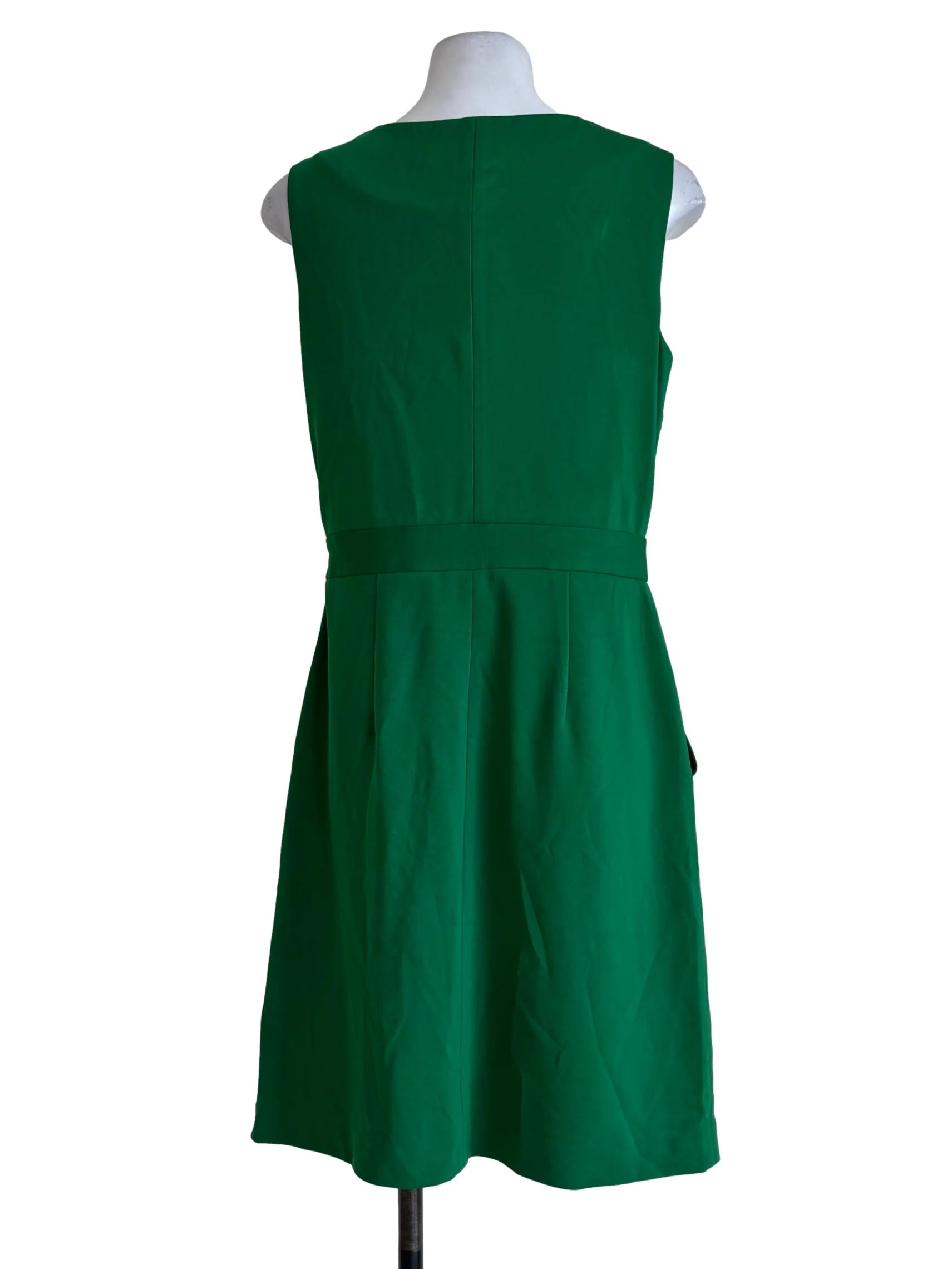 Froggy Green Round Neck Empire Dress - Image 2