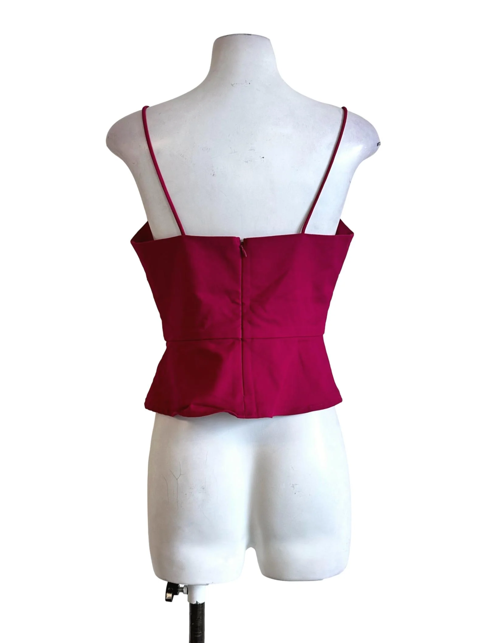 Fuschia Pink Padded Sleeveless Top LB - Image 2